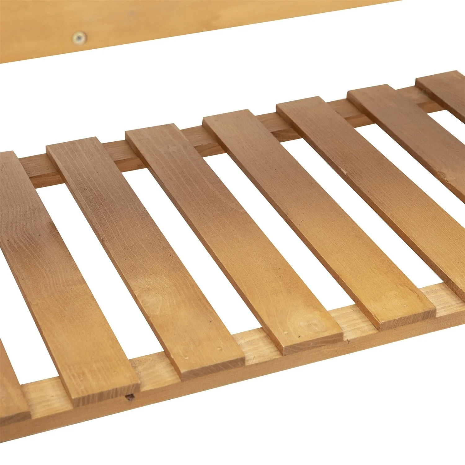 Solid Fir Wood Trellis Elevated Garden Raised Planter Bed with Wheels - Image 4