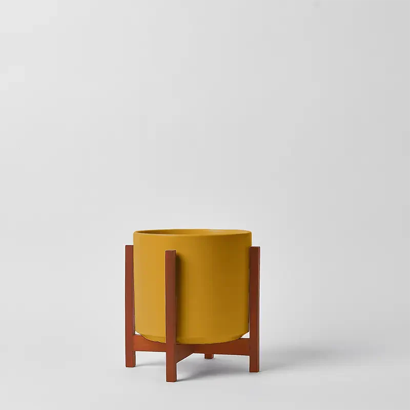 Solid Goods Ceramic Cylinder– With or Without Mahogany Stand - Image 5