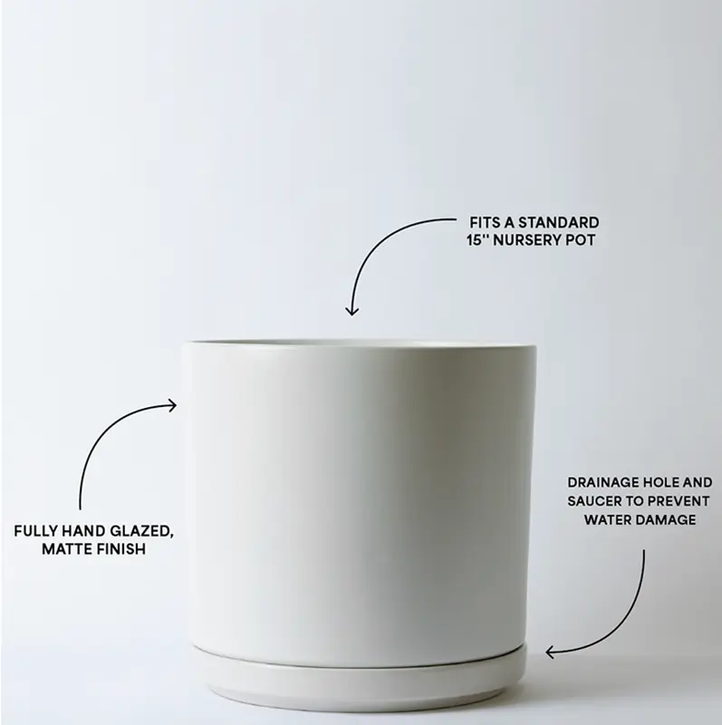 Solid Goods - Ceramic Cylinder with Saucer - Image 2