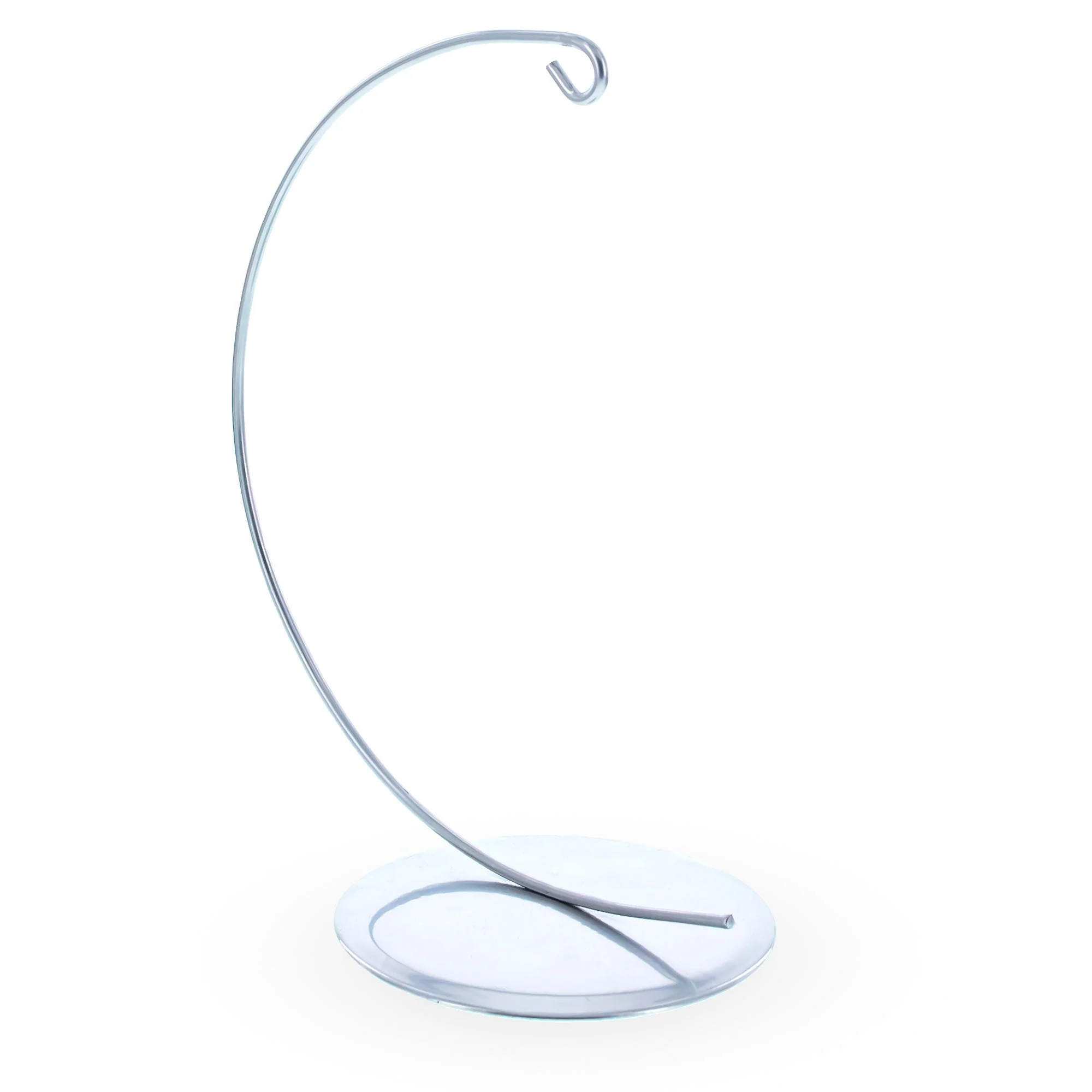 Solid Round Base Silver Metal Ornament Display Stand 7.8 Inches (Poland) - Image 4