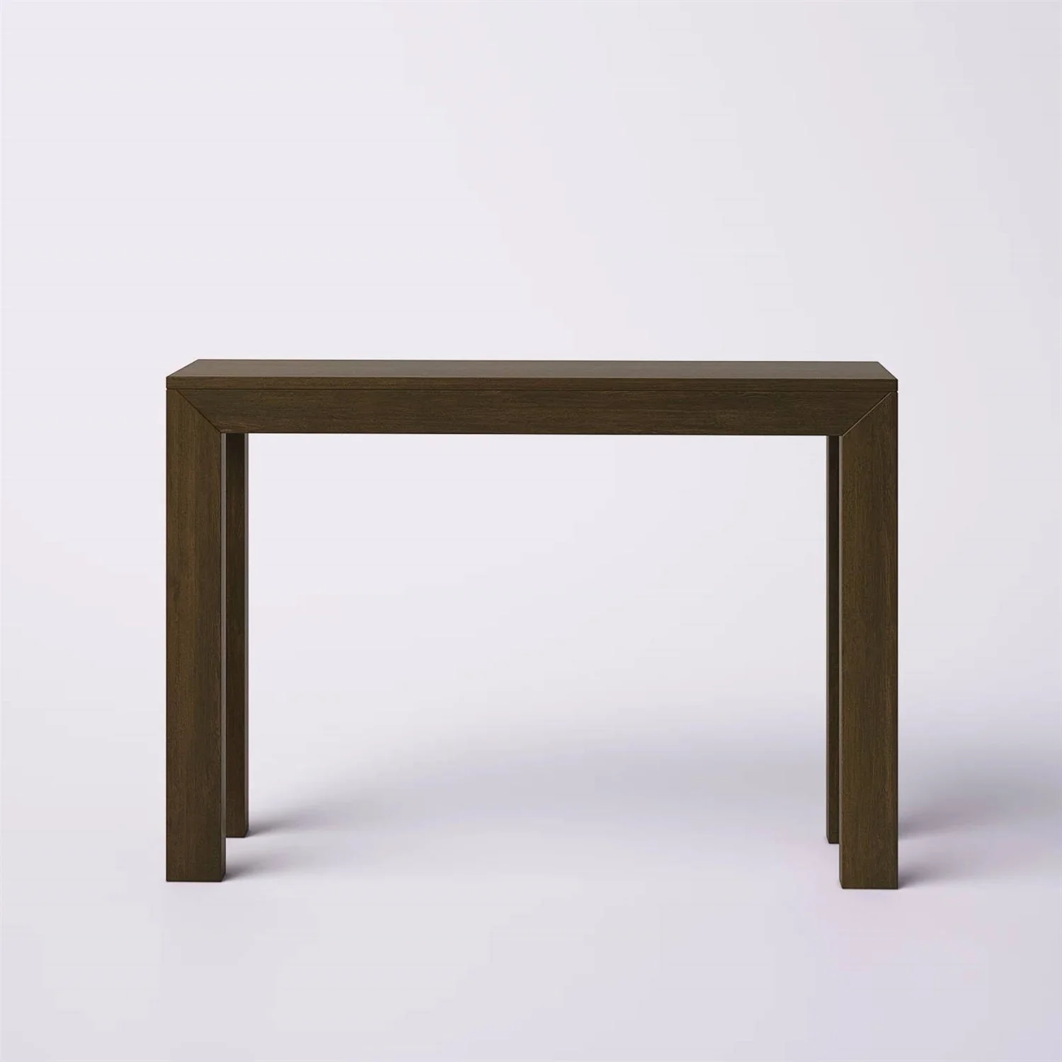 Solid Wood Modern Accent Console Table / Sofa Table in Dark Brown Walnut Finish - Image 2
