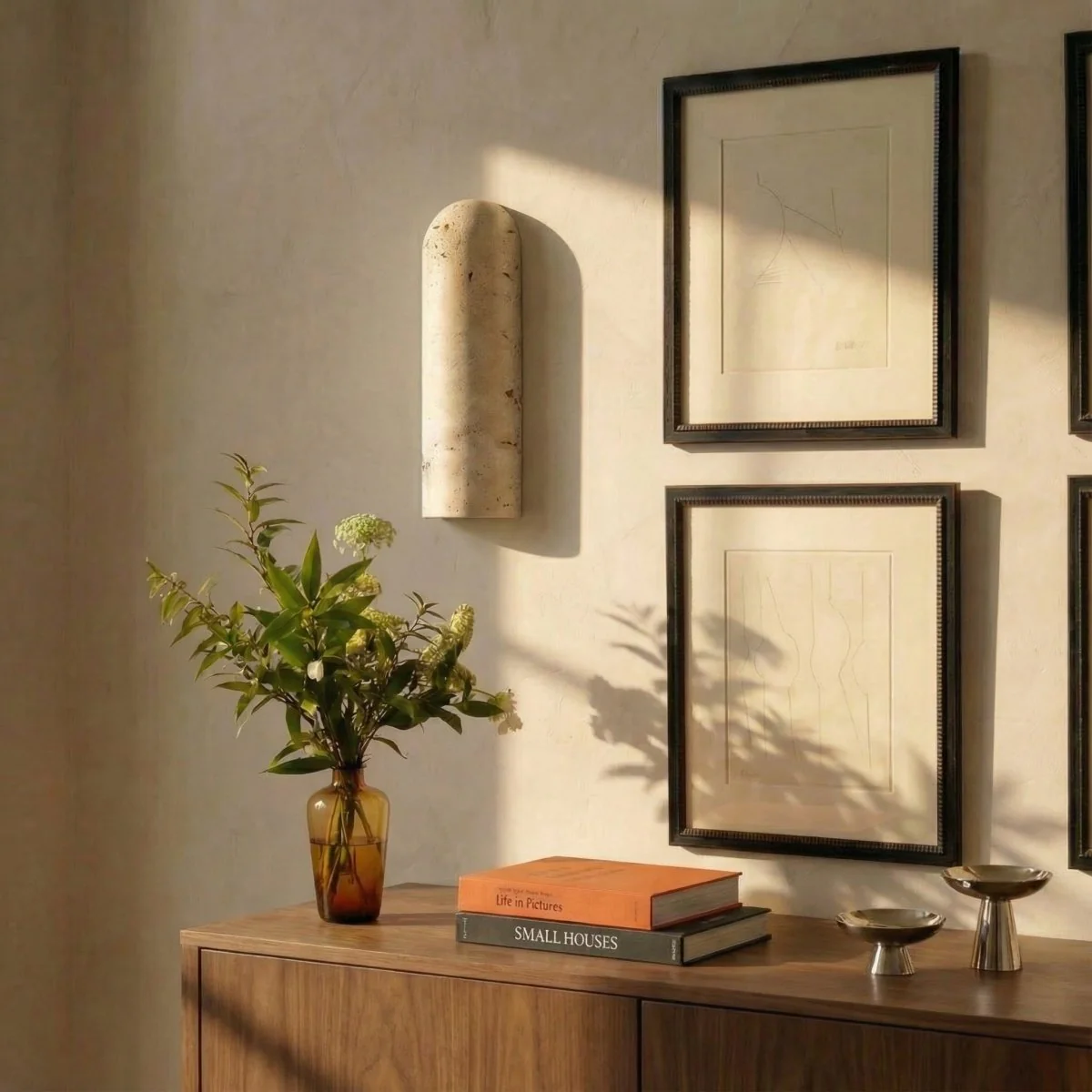 Solon Travertine Wall Lamp - Image 3