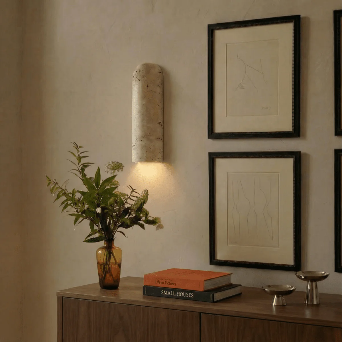 Solon Travertine Wall Lamp - Image 4