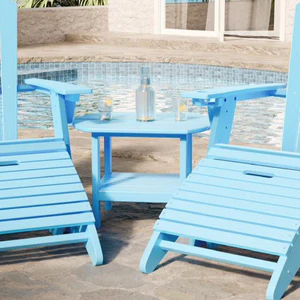 SoPoly 25" St. Simons Oval Side Table - Image 3