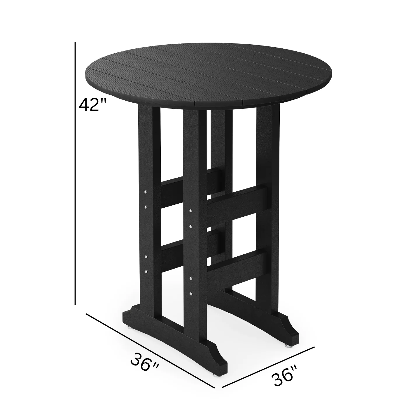 SoPoly 36" Round Bar Table - Image 9