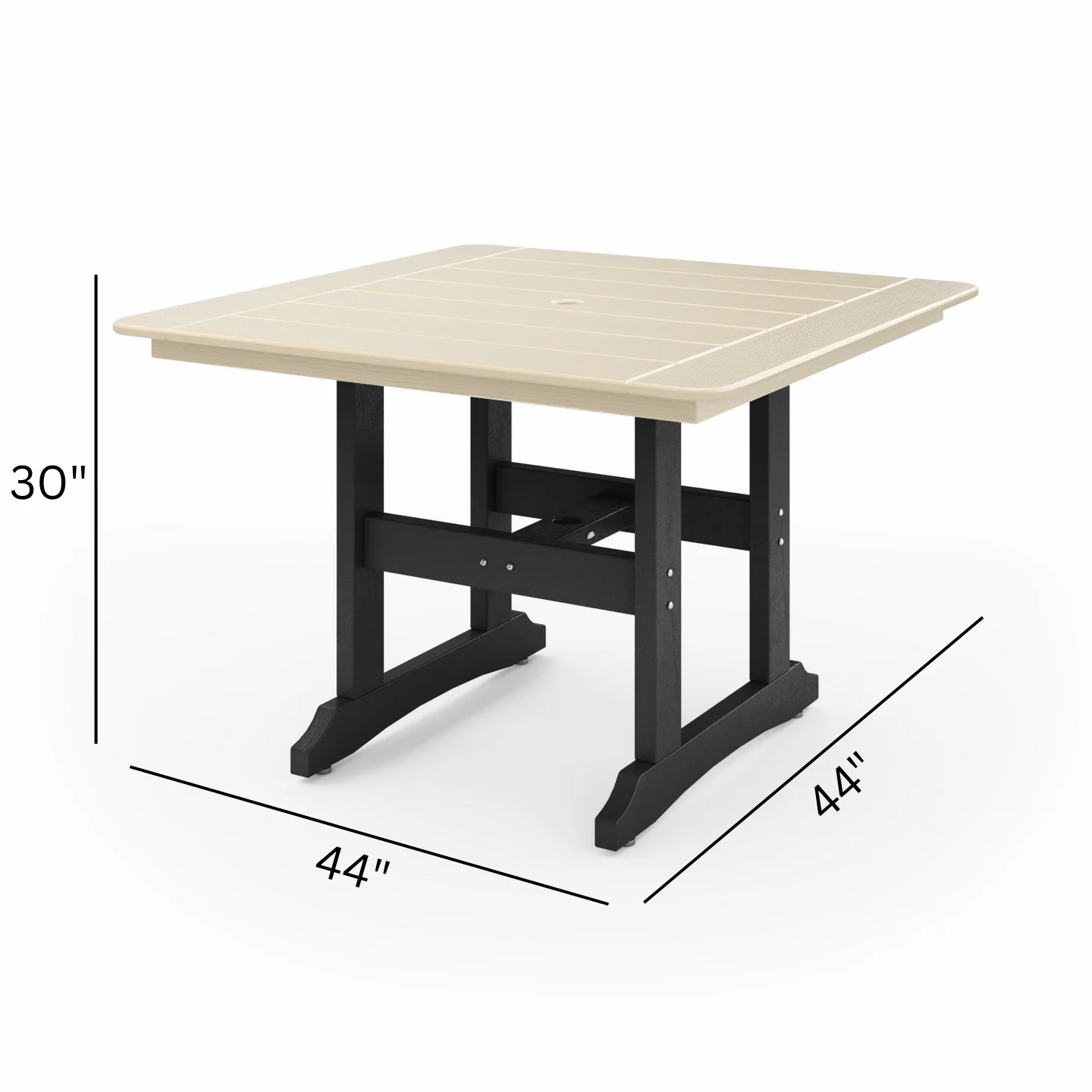SoPoly 44" Savannah Square Dining Table - Image 5