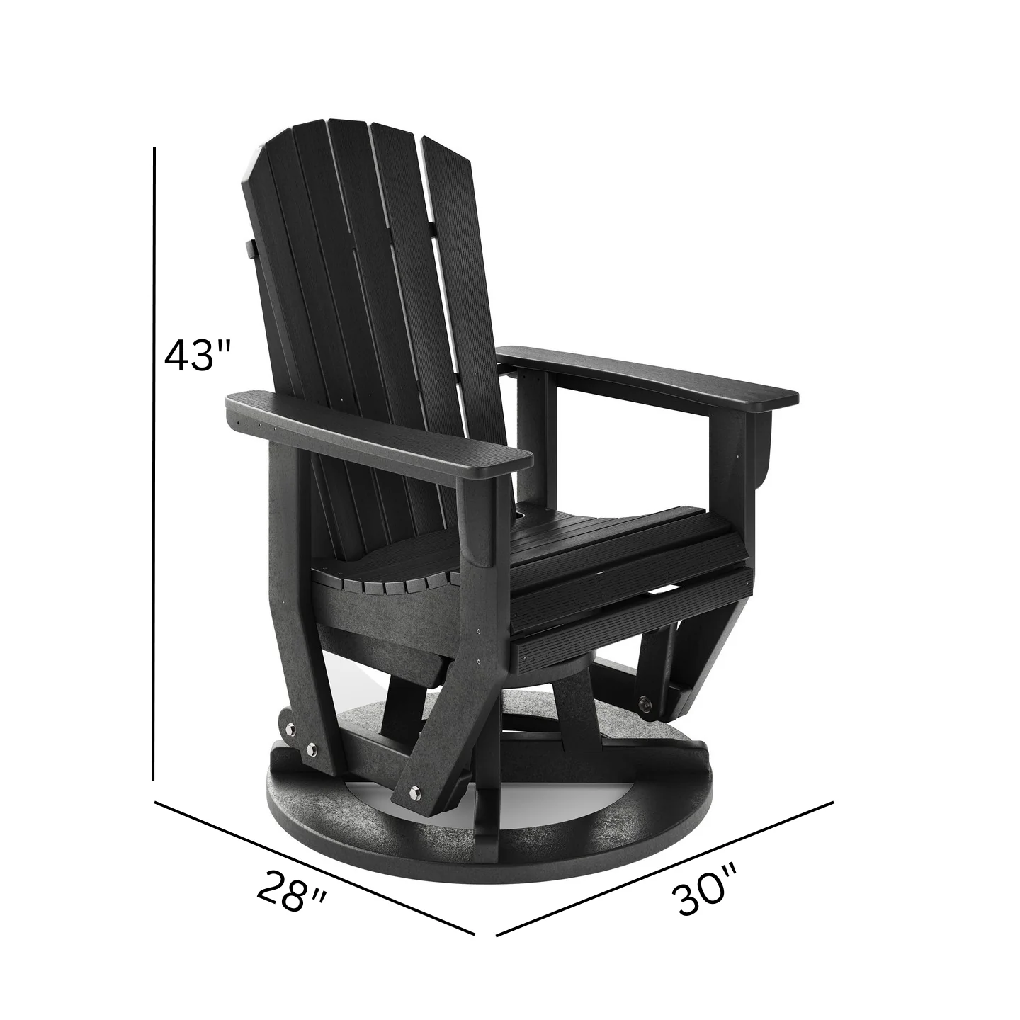 SoPoly St Simons Swivel Glider Chair - Image 2