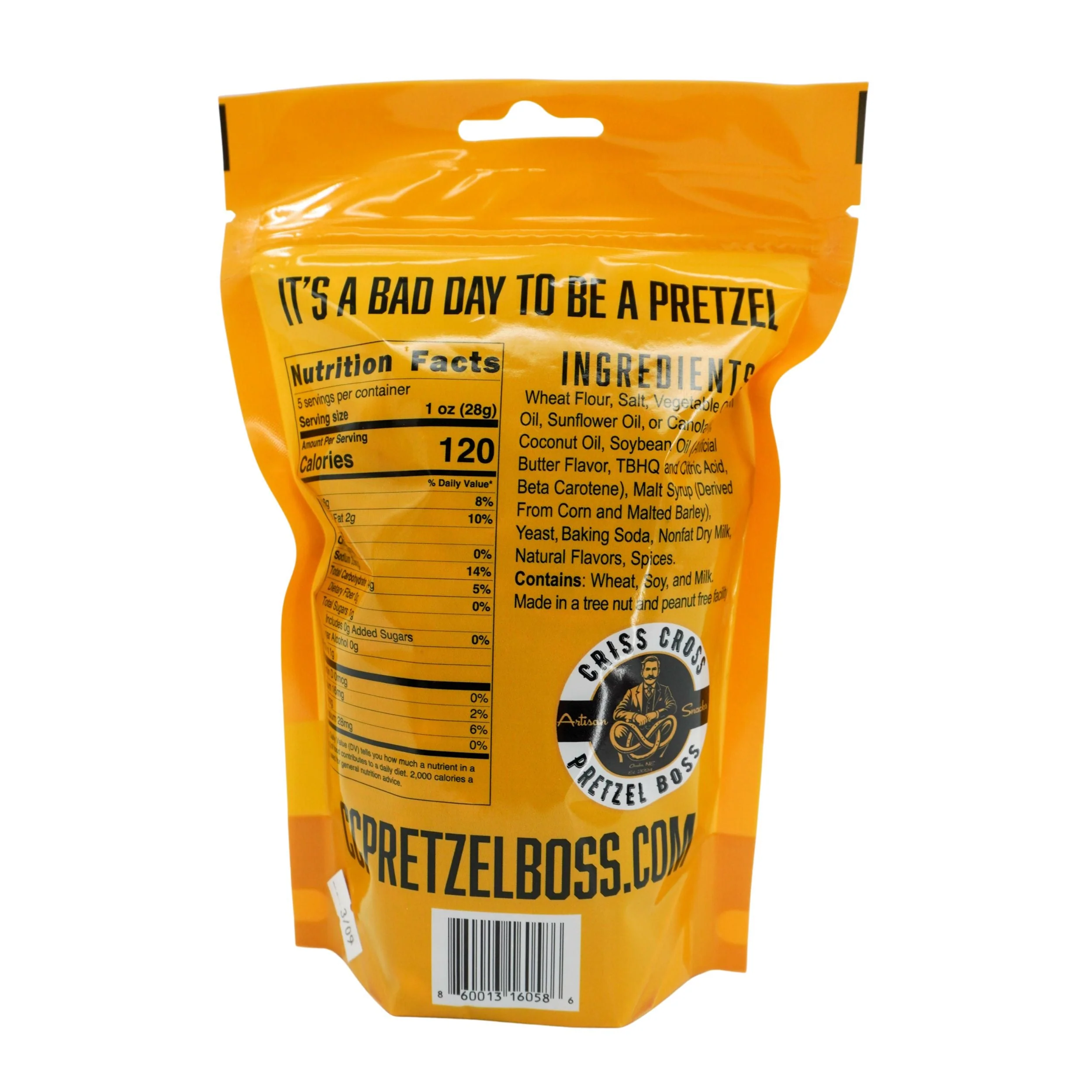 Sour Cream & Chive Flavored Pretzels | Pack of 3 | 5 oz | Criss Cross Pretzel Boss - Image 4