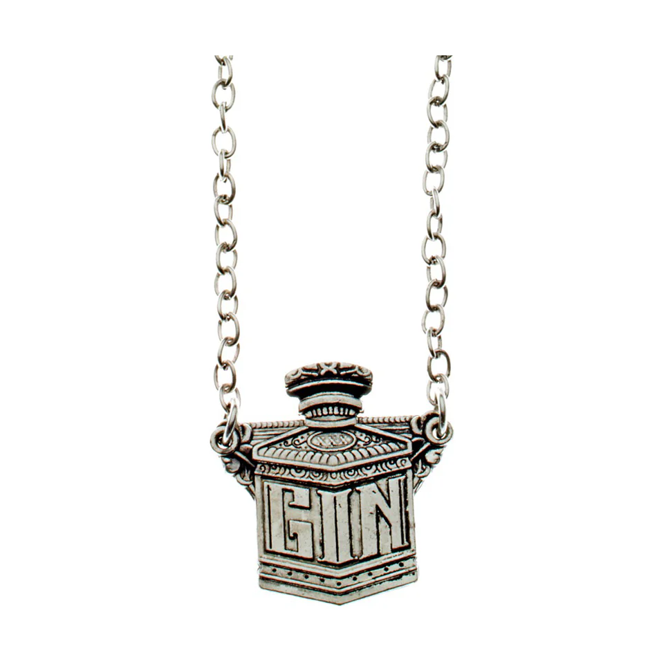 Sourpuss Gin Decanter Necklace | Retro Barware Inspired Jewelry for Cocktail Lovers - Image 2