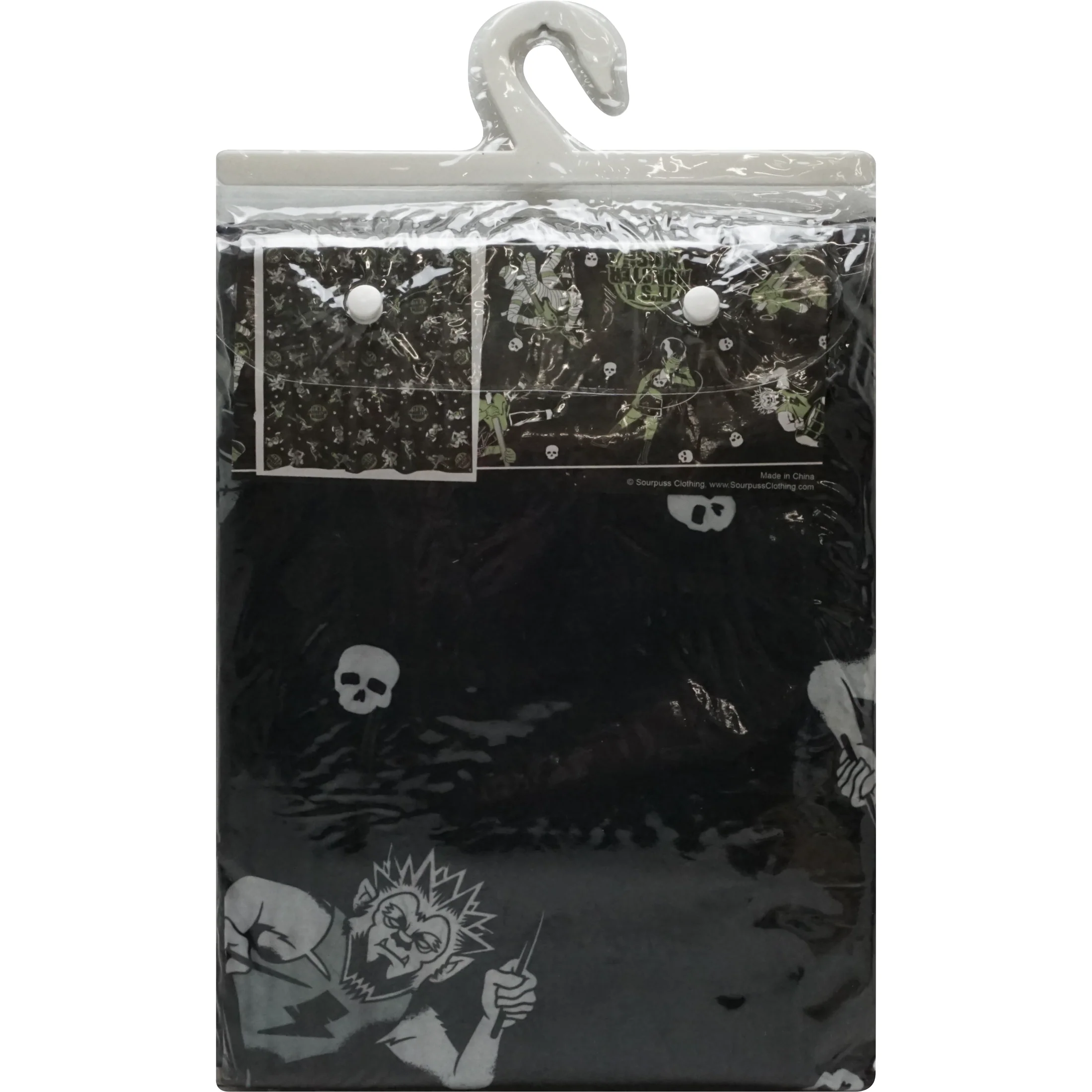 Sourpuss Monster Mosh Shower Curtain | Frankenstein Mummy Werewolf Polyester Bathroom Decor - Image 5