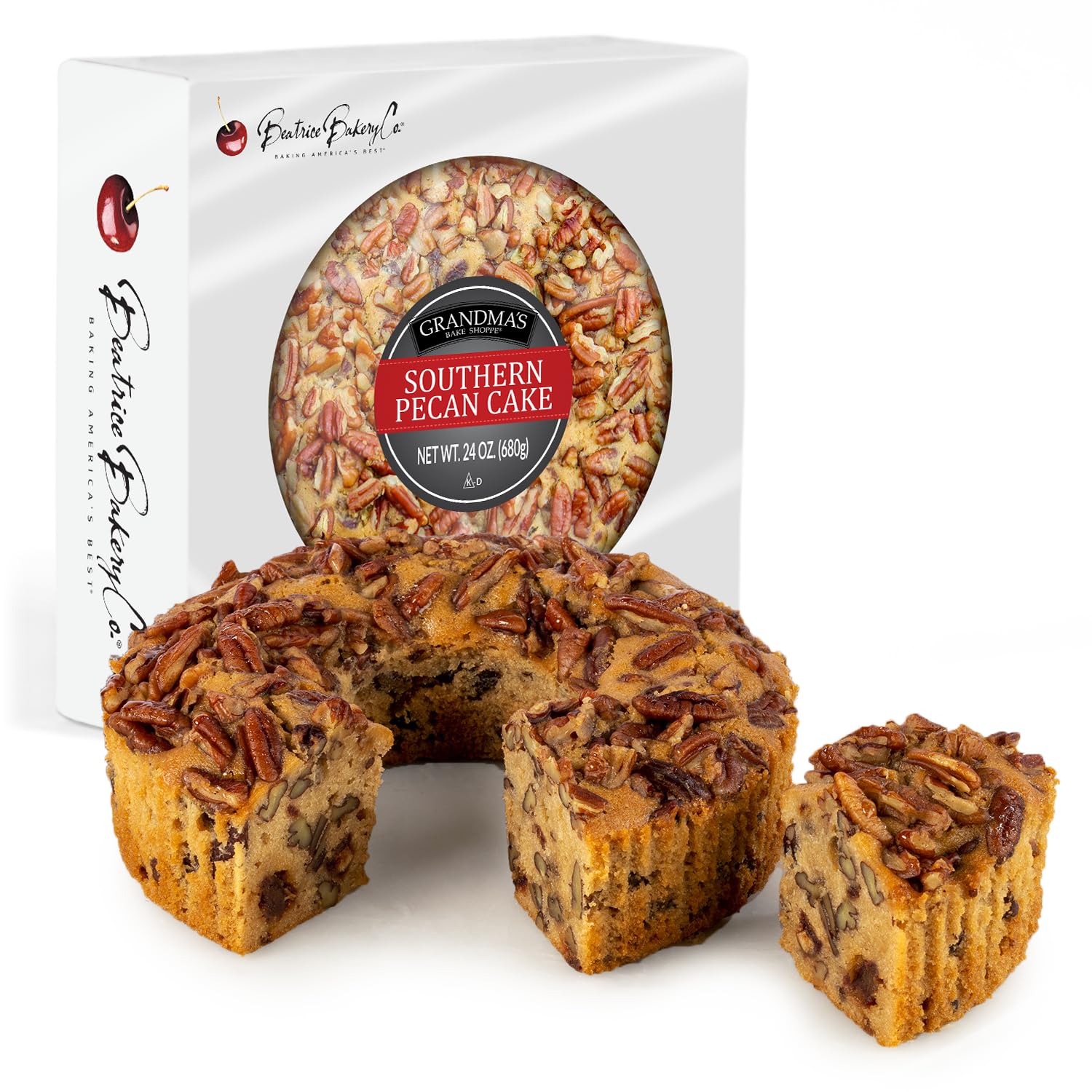 Southern Pecan Cake | Pack of 2 | 24 oz | Beatrice Bakery - Image 2
