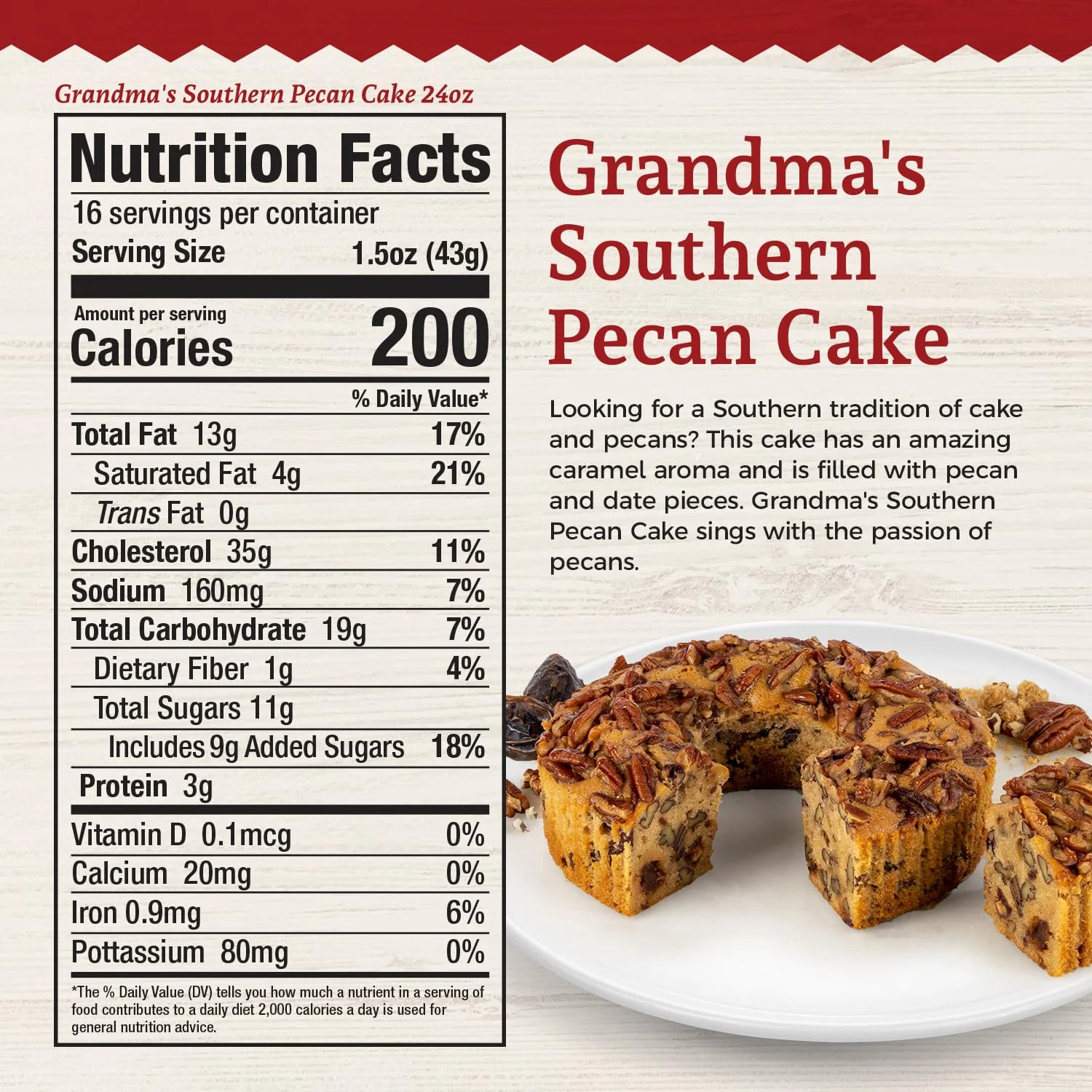 Southern Pecan Cake | Pack of 2 | 24 oz | Beatrice Bakery - Image 4