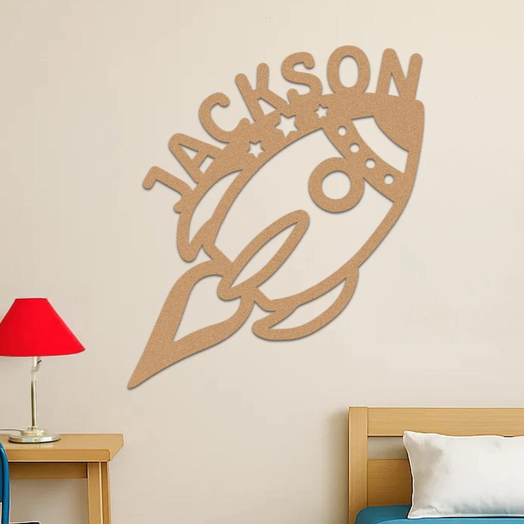 Space Rocket Name Sign - Image 3