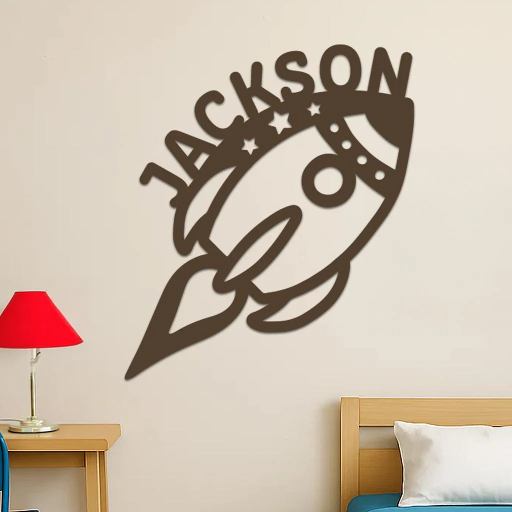 Space Rocket Name Sign - Image 5