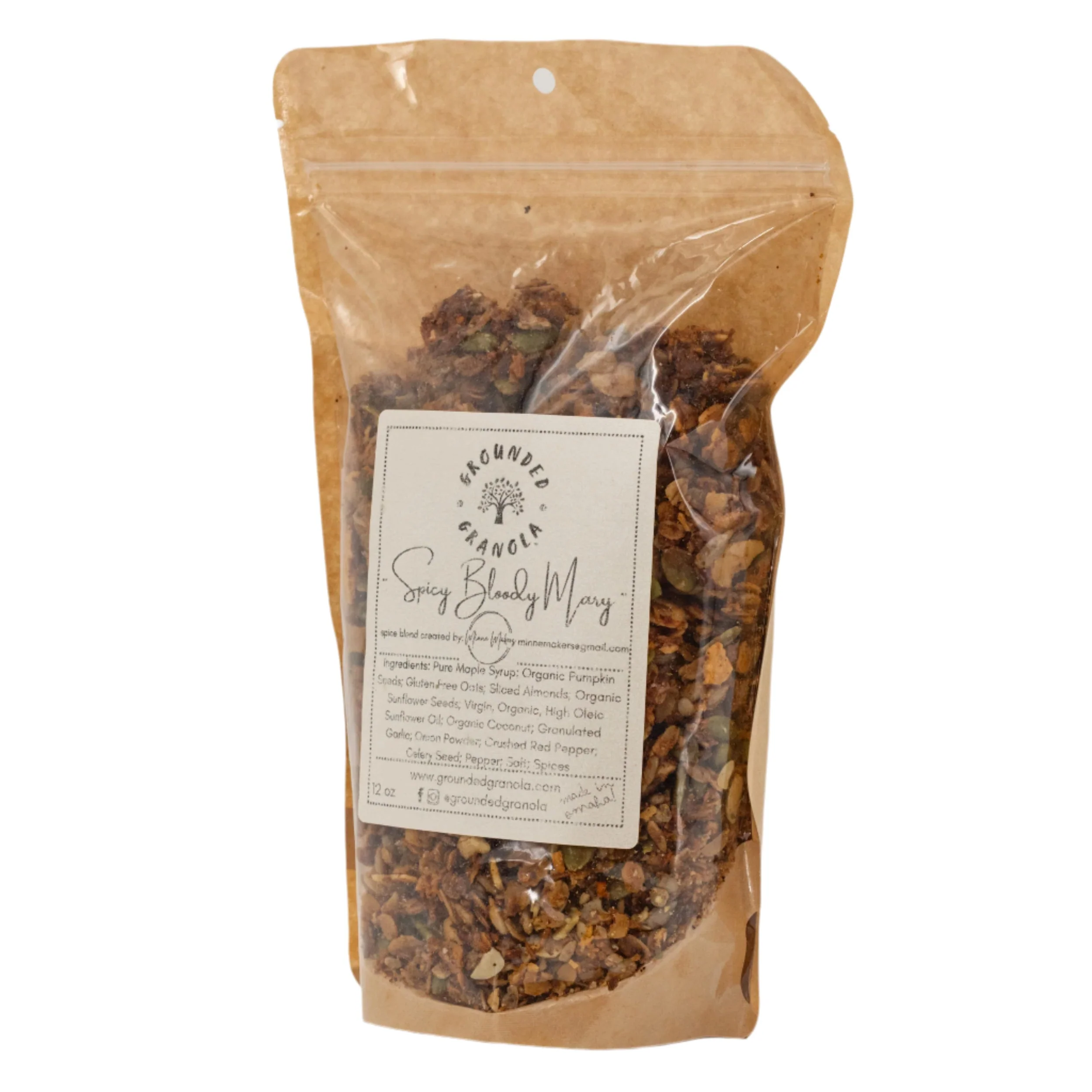 Spicy Bloody Mary Granola | 12 oz | Grounded Granola - Image 2
