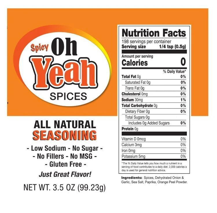 Spicy Oh Yeah Plus Seasoning | Pack of 2 | 3.5 oz | Oh Yeah Spices - Image 4