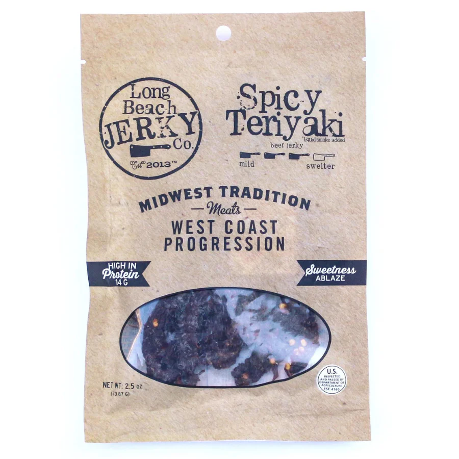 Spicy Teriyaki Beef Jerky | 2.5 oz | Pack of 3 | JVL Enterprises - Image 2