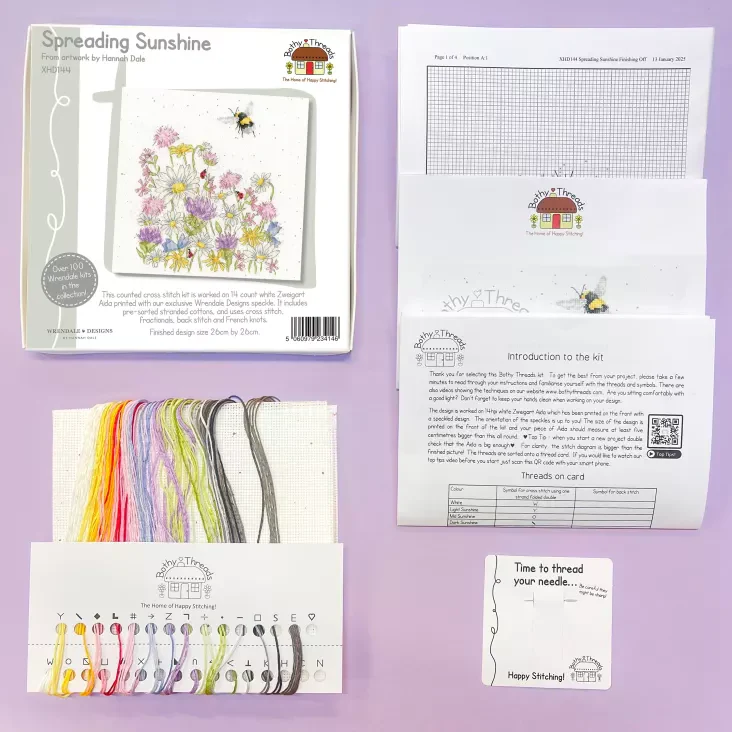 Spreading Sunshine XHD144 Counted Cross Stitch Kit - Image 3