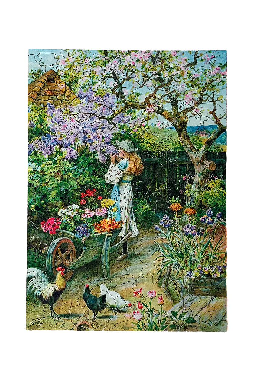 Spring Blossoms after William Stephen - Jigsaw Wooden Puzzle by Wizardi F07N9-22 - Image 4
