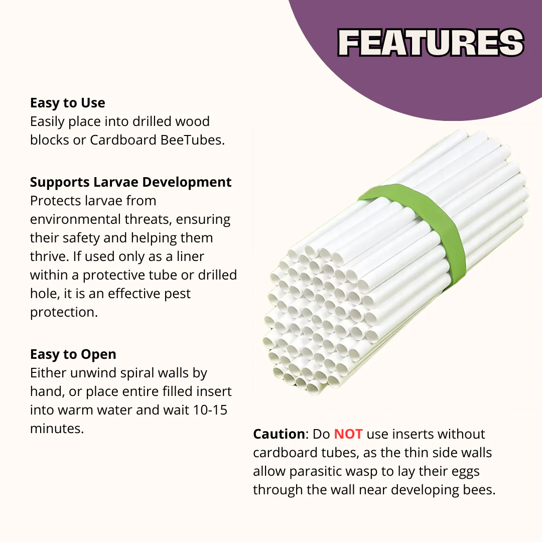 Spring Inserts for Mason Bees - 8mm - Image 3