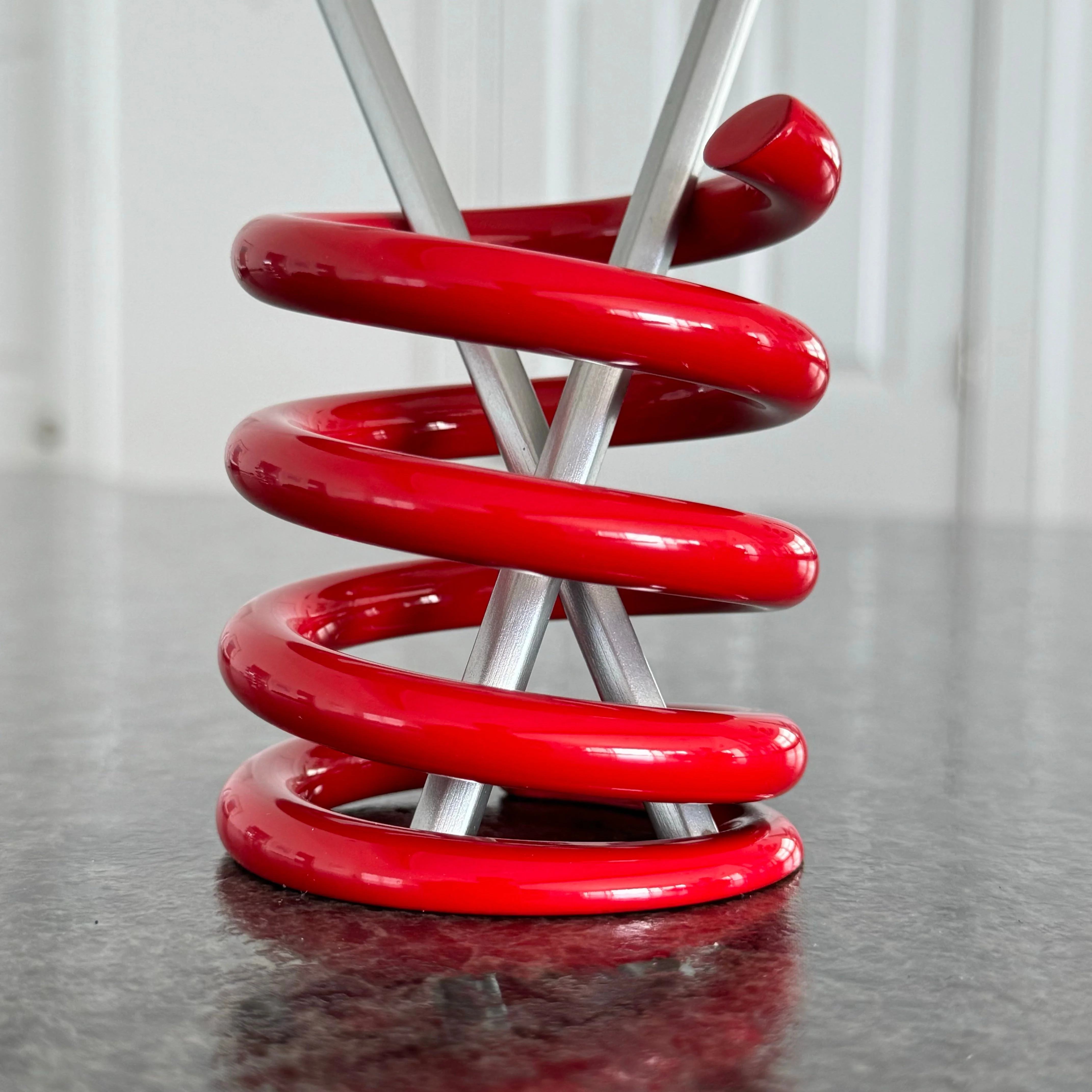 Spring Powder Coated Aviation Art Modern Mid Century Pencil Pen Holder (3-3/4 Inches) - Image 6