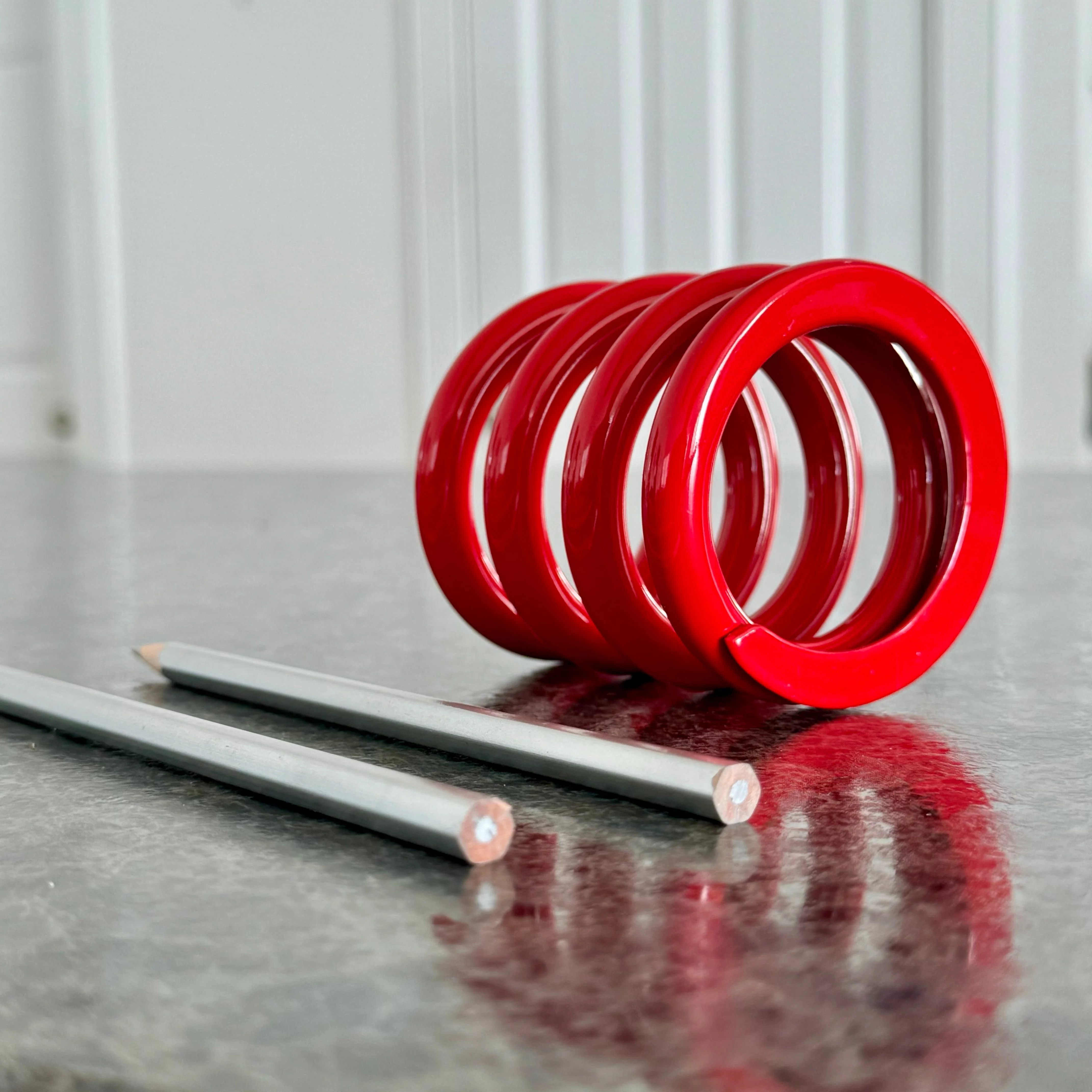 Spring Powder Coated Aviation Art Modern Mid Century Pencil Pen Holder (3-3/4 Inches) - Image 8