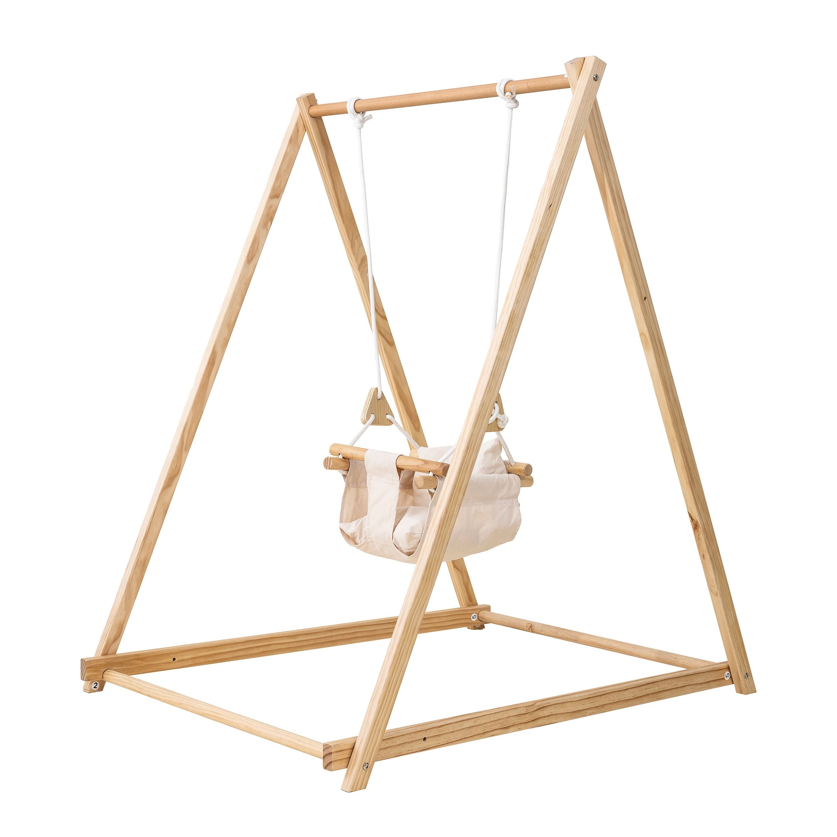 Spruce | Foldable Baby Swing - Gray - Image 7
