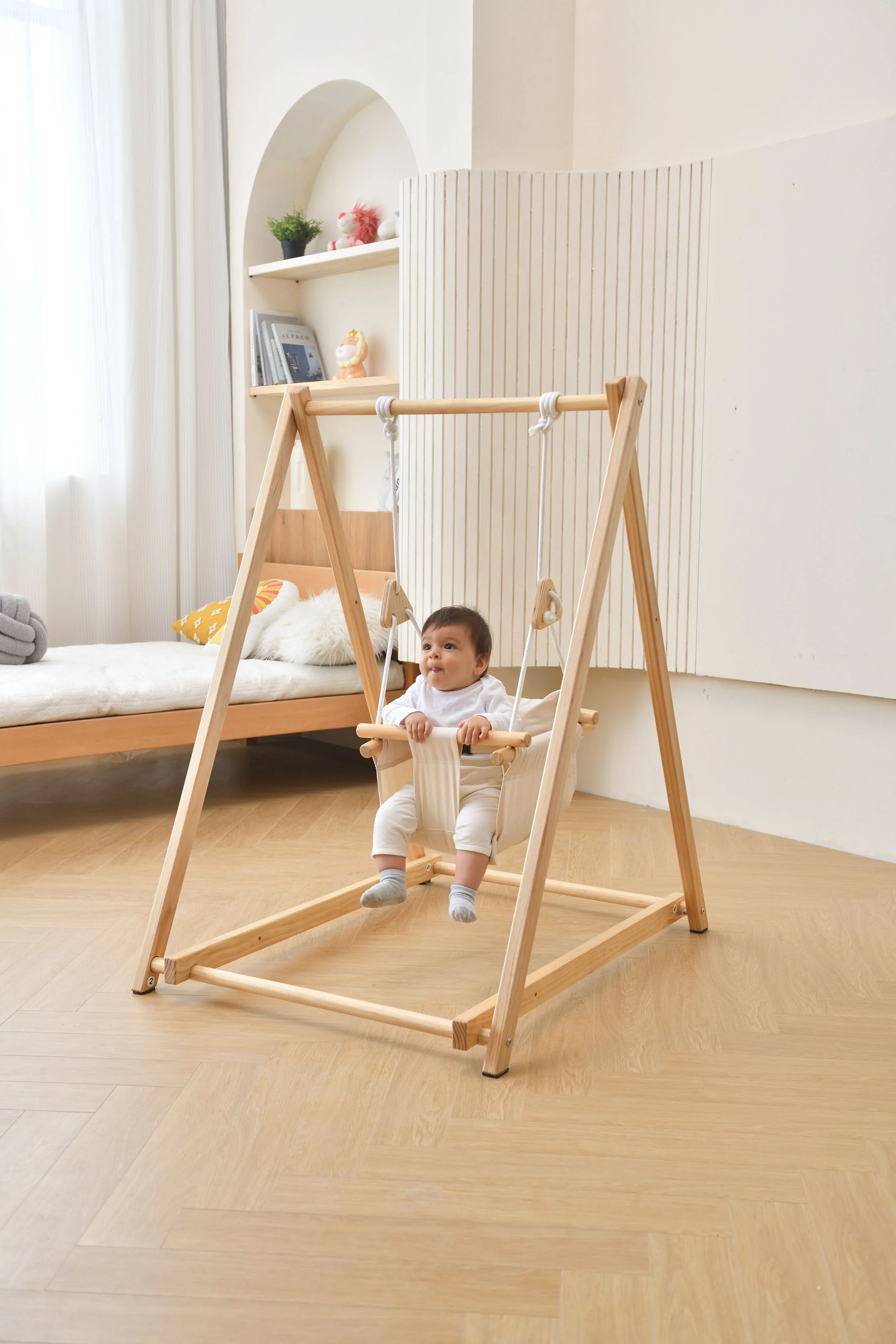 Spruce | Foldable Baby Swing - Blue Wave - Image 12