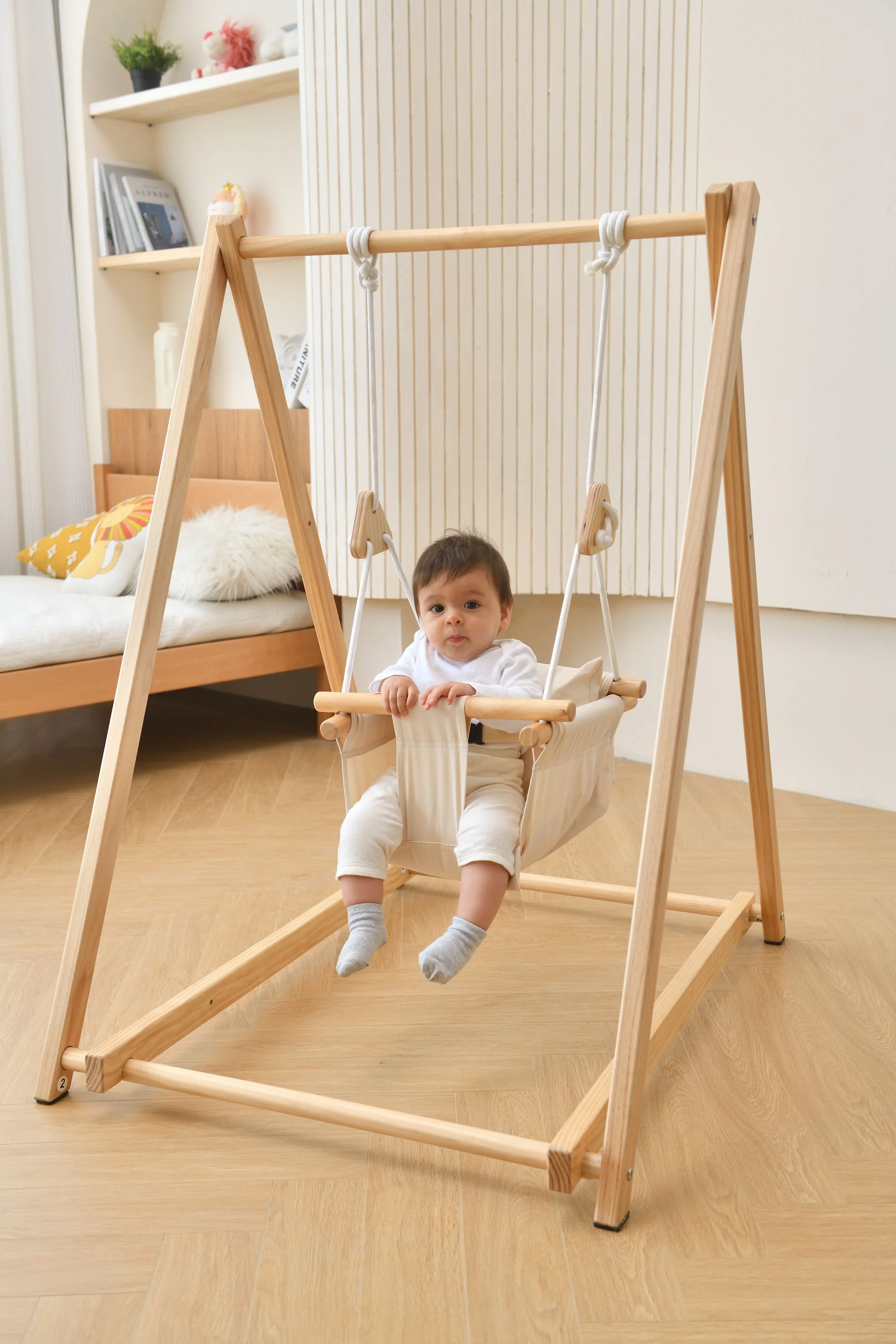 Spruce | Foldable Baby Swing - Blue Wave - Image 14