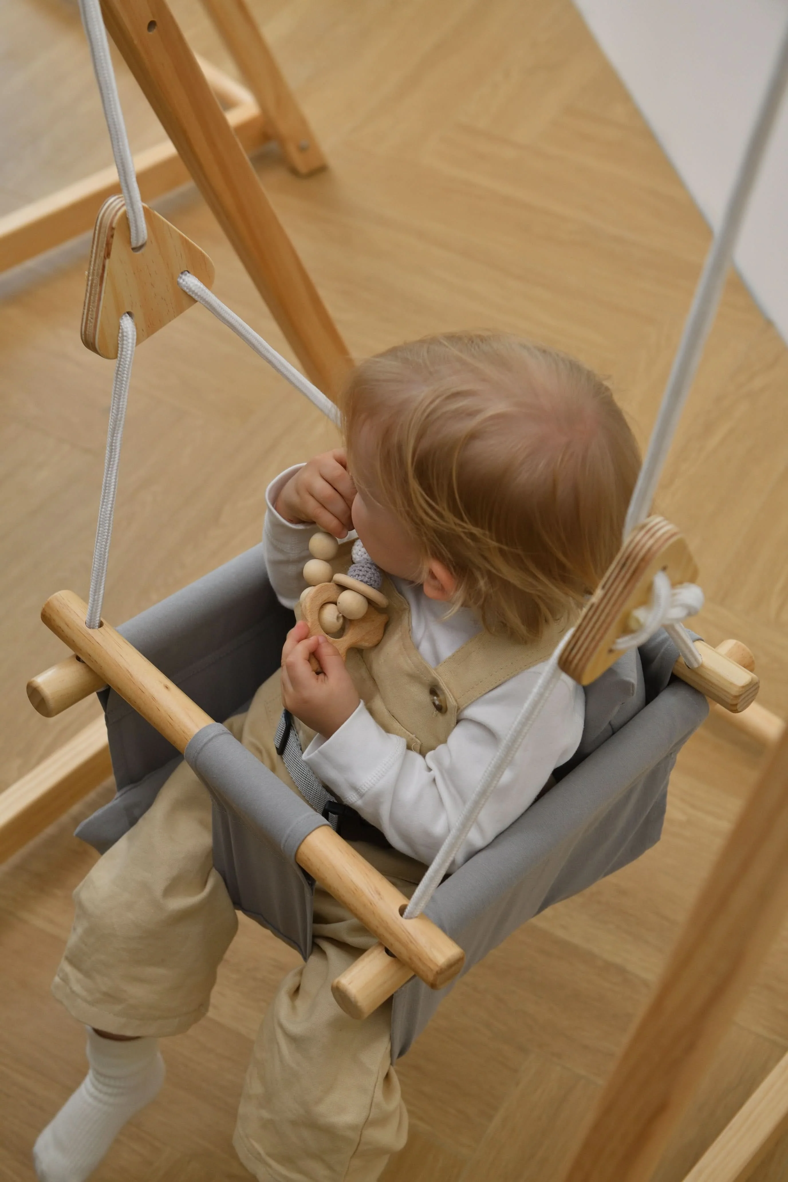 Spruce | Foldable Baby Swing - Blue Wave - Image 17