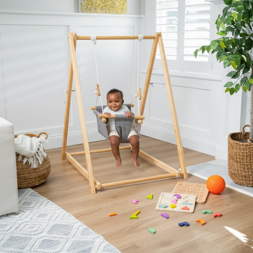 Spruce | Foldable Baby Swing - Blue Wave - Image 2