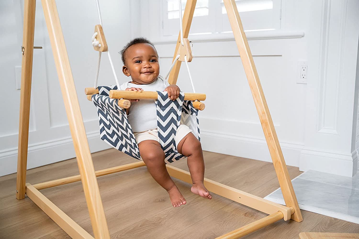 Spruce | Foldable Baby Swing - Blue Wave - Image 5