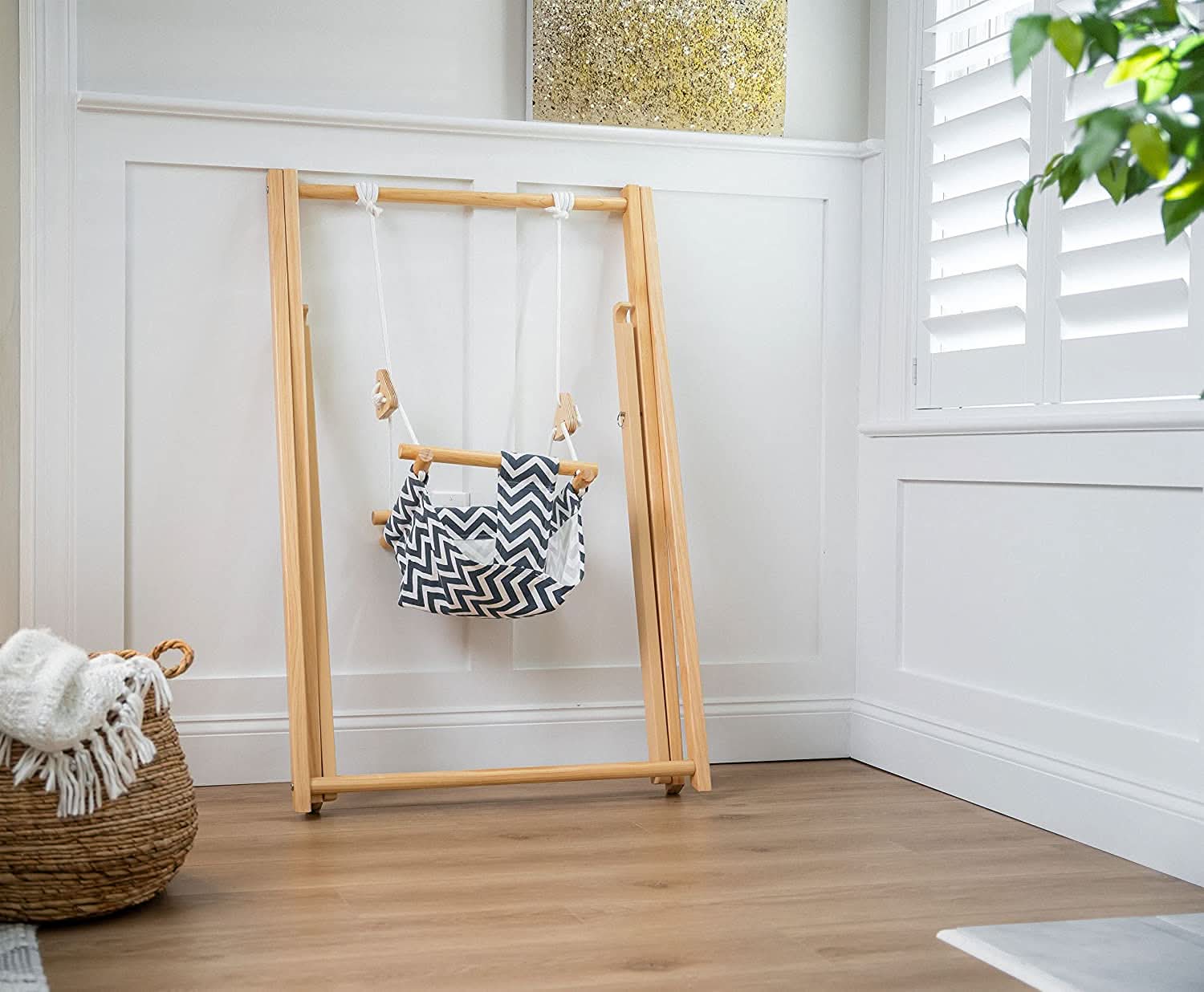 Spruce | Foldable Baby Swing - Blue Wave - Image 7