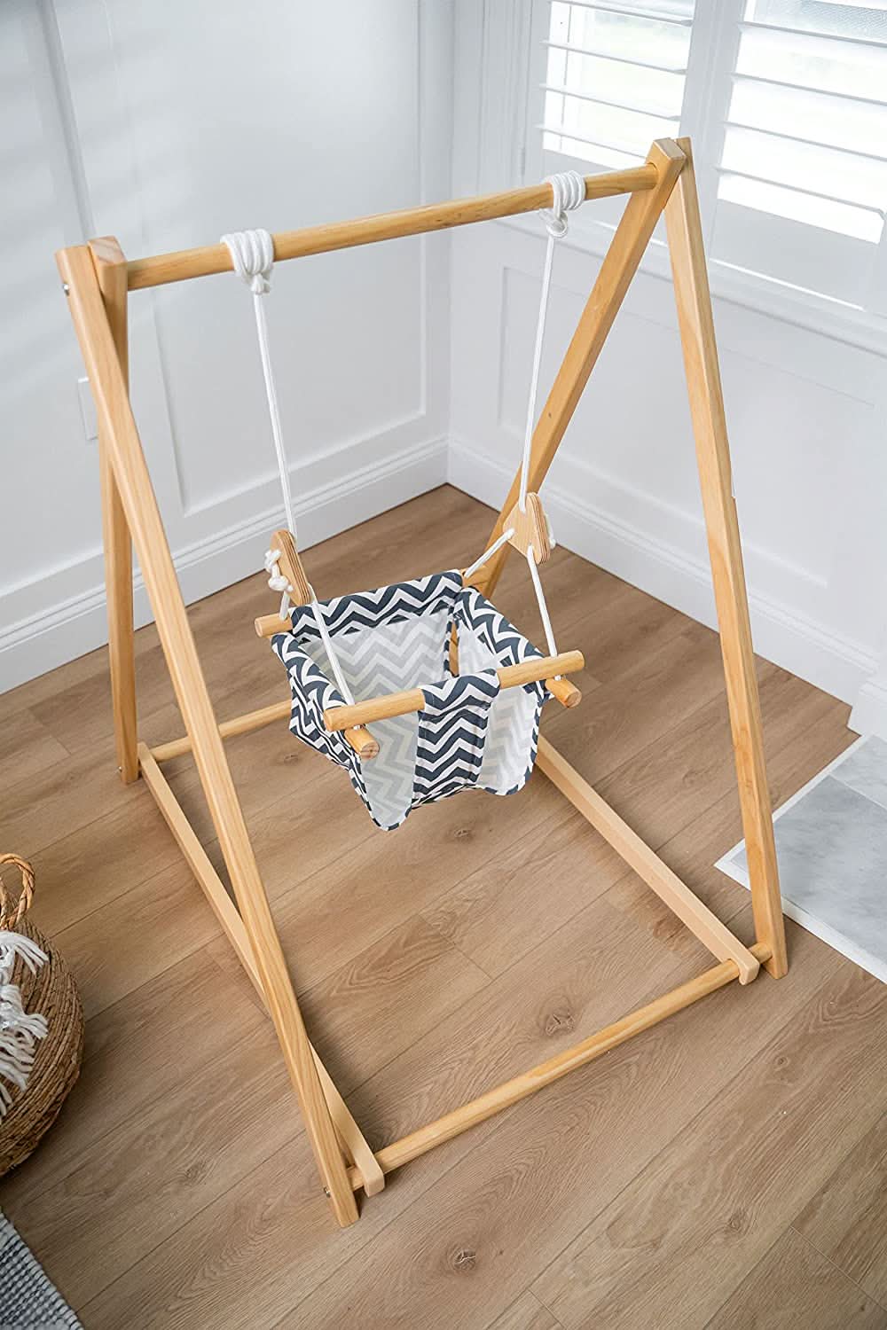 Spruce | Foldable Baby Swing - Blue Wave - Image 9
