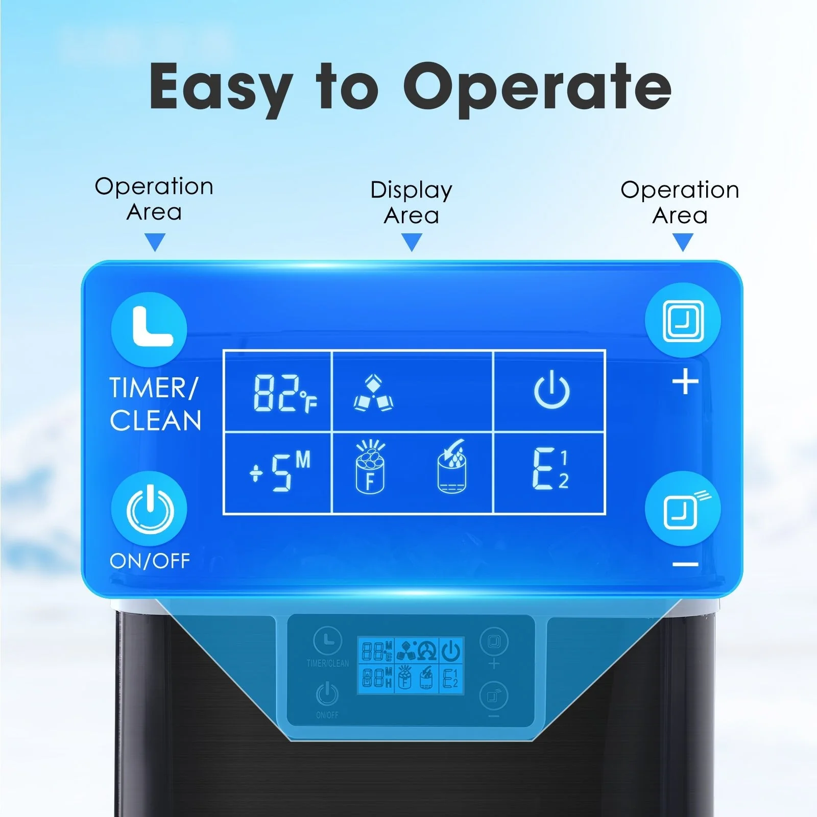 Square Cube Ice Maker Z5820AF-BLACK - Image 5