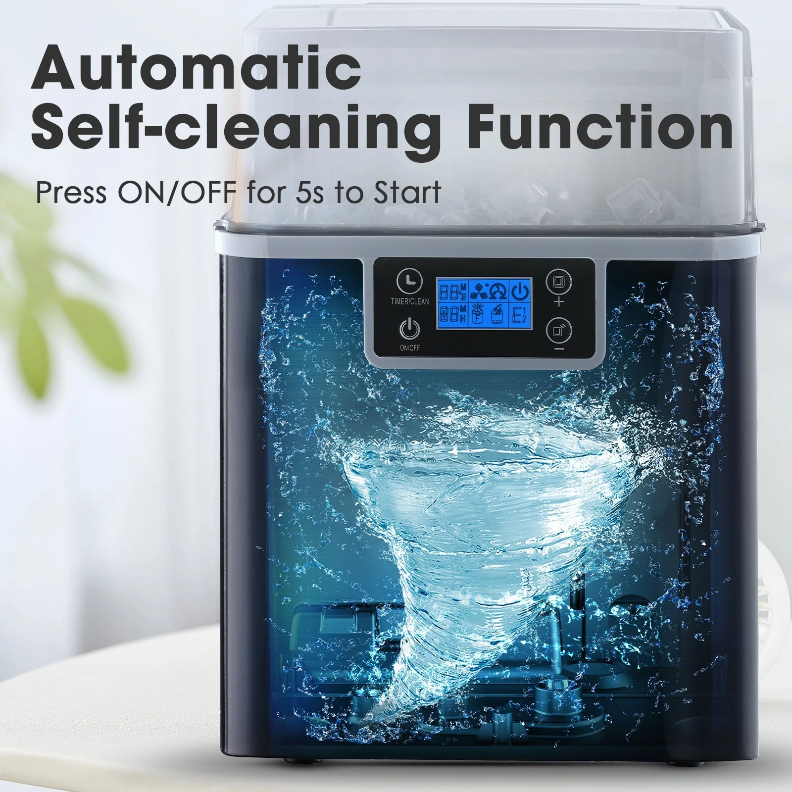 Square Cube Ice Maker Z5820AF-BLACK - Image 6