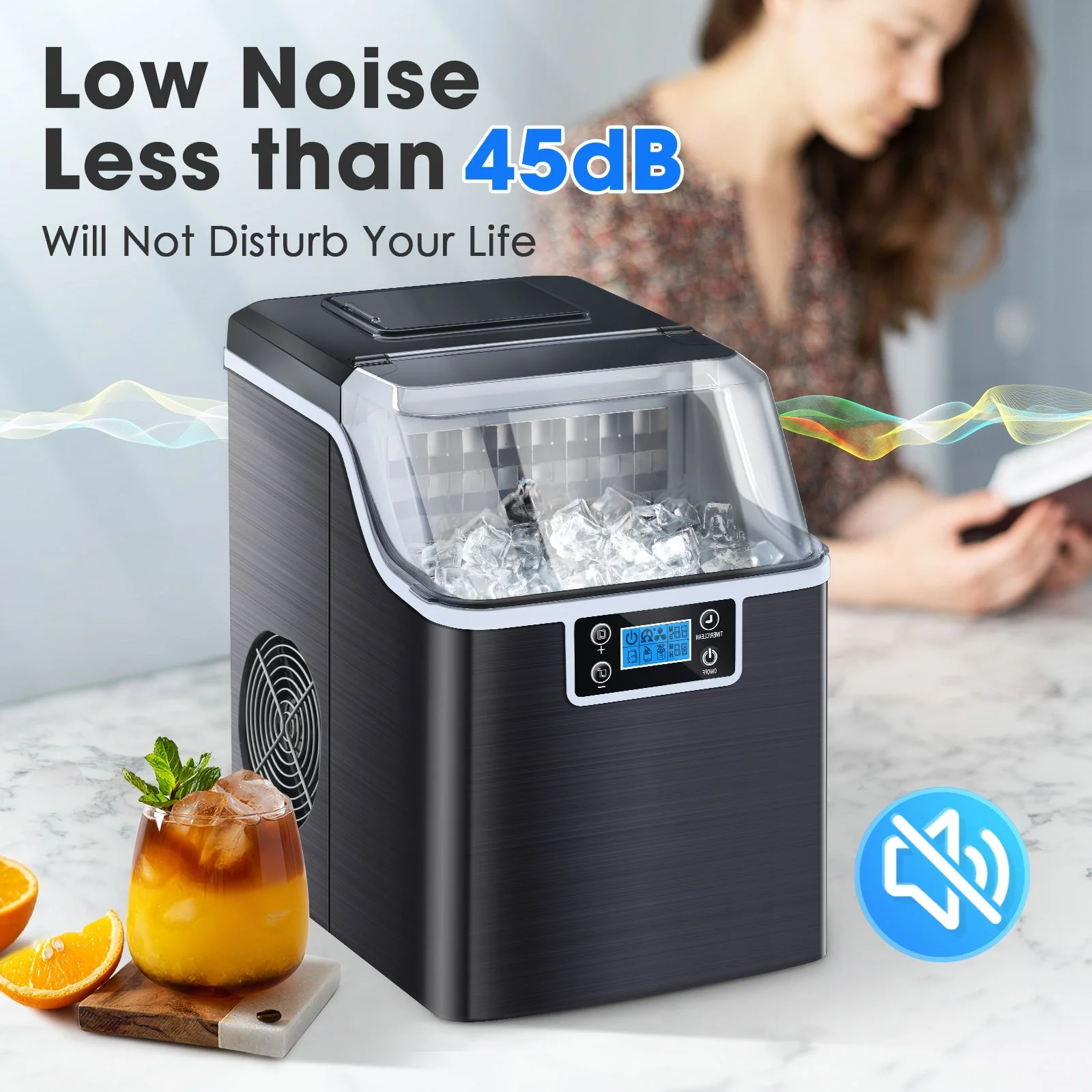 Square Cube Ice Maker Z5820AF-BLACK - Image 7