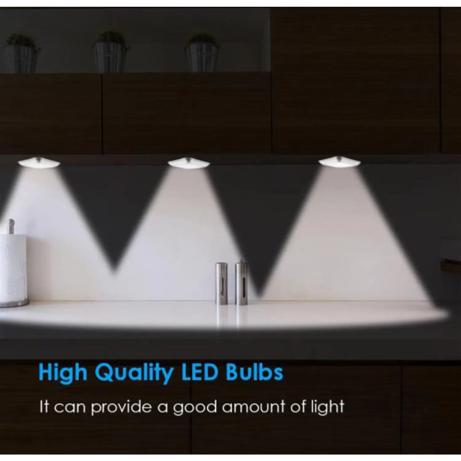 Square & PIR Motion Sensor Light for Closet with Battery - Image 6