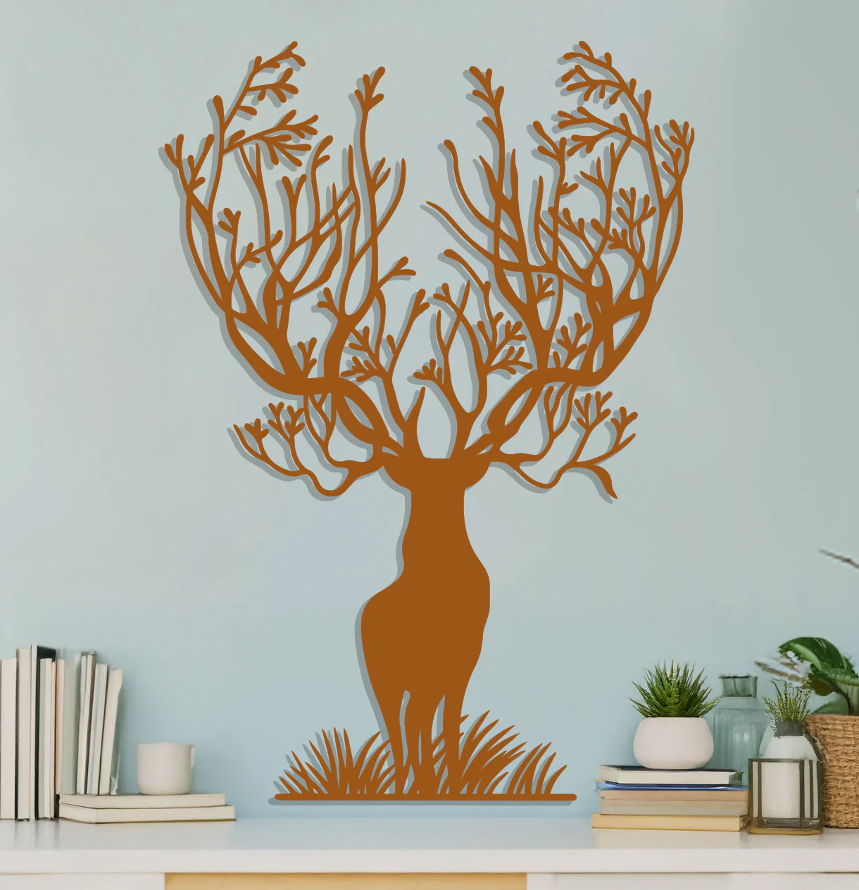 Stag with Branches for Antlers Sign - Image 3