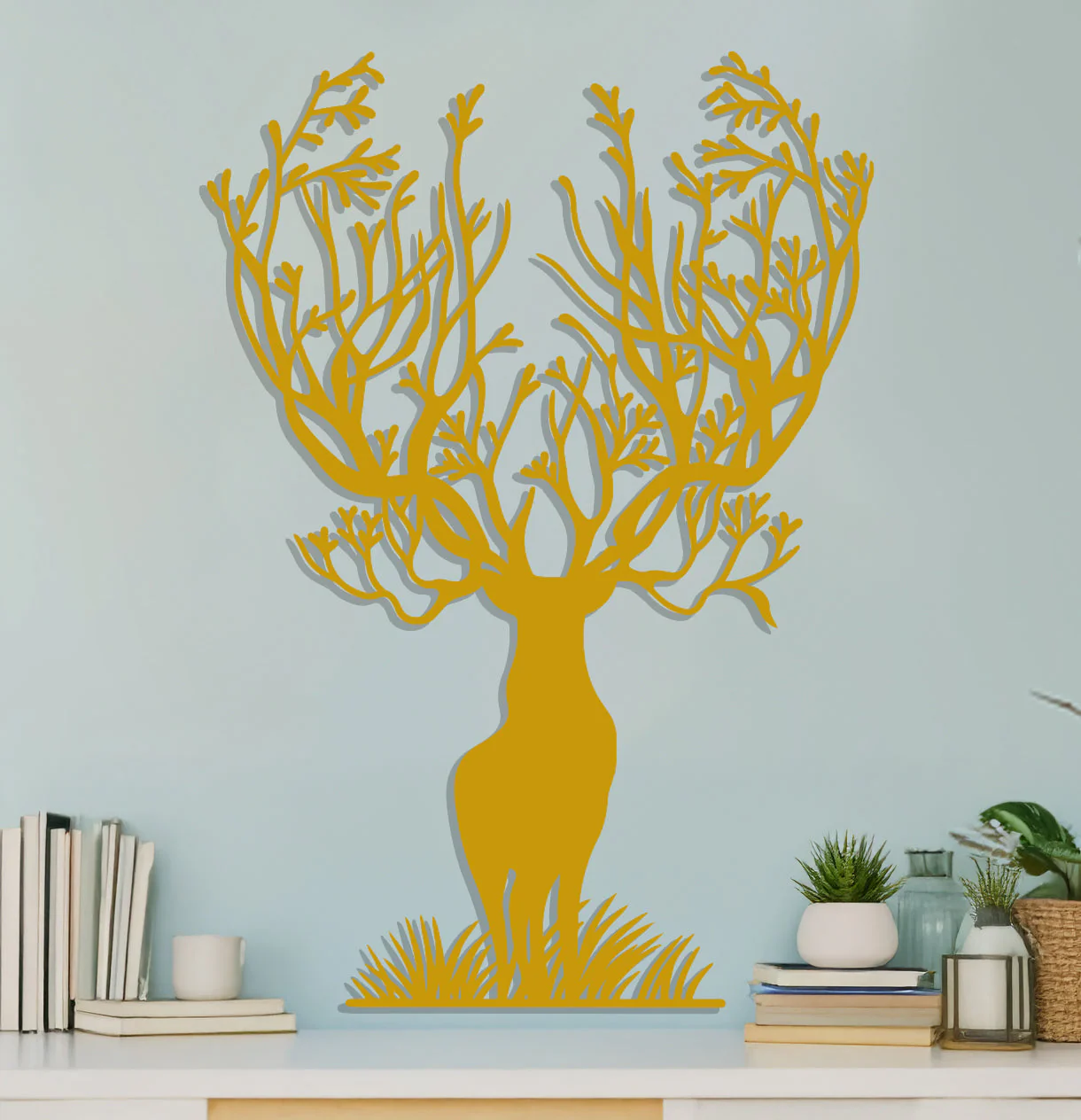 Stag with Branches for Antlers Sign - Image 4