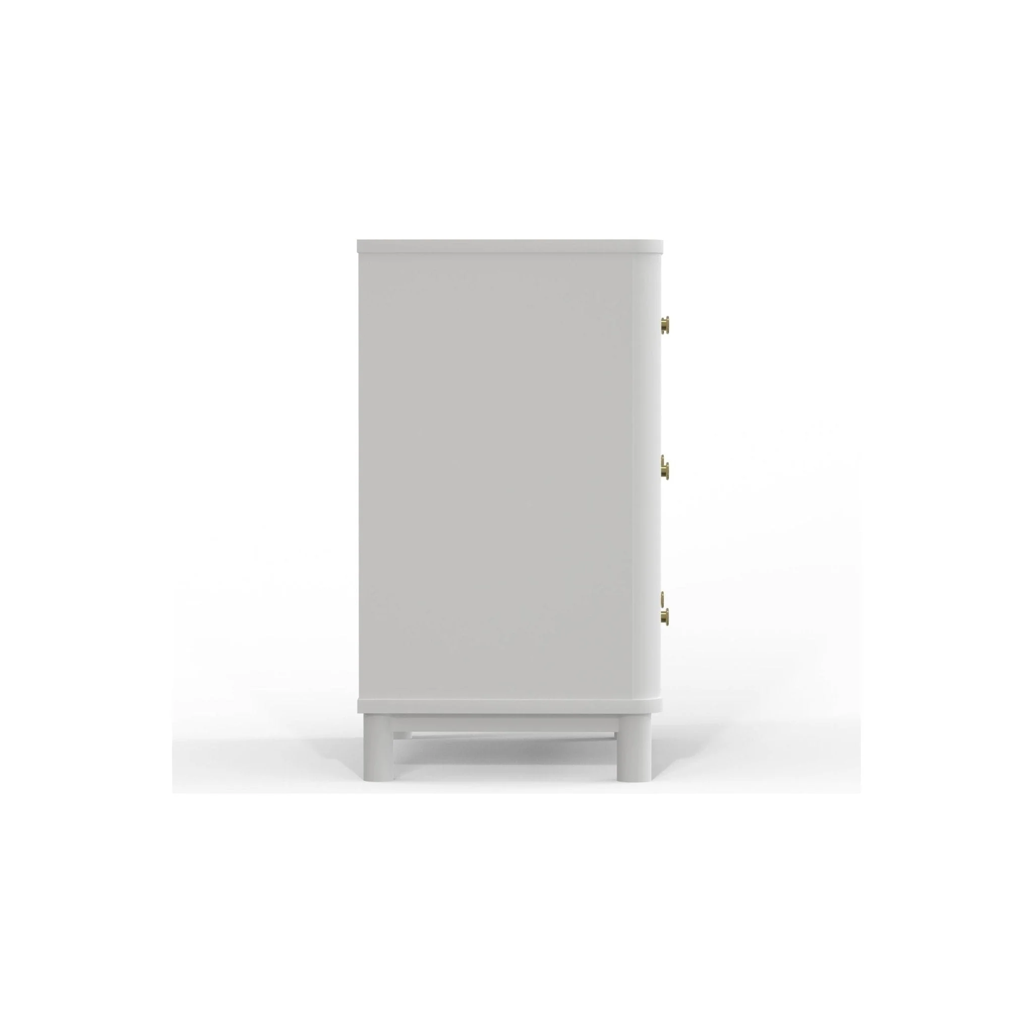 Stapleton Three Drawer Small Chest, White - Image 4