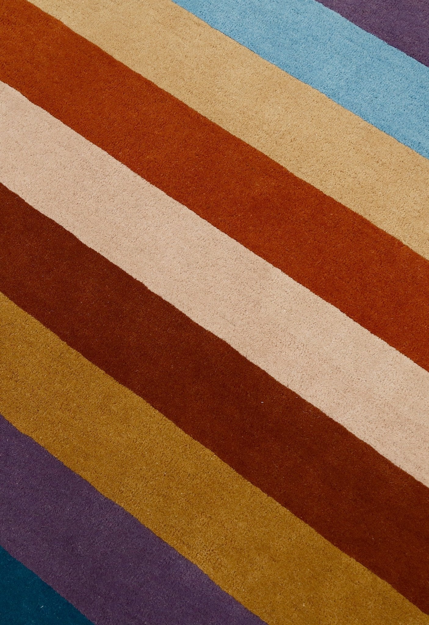 Stax Modern Stripes Design Multicolor Hand Tufted 5x8 Wool Rug - Image 6