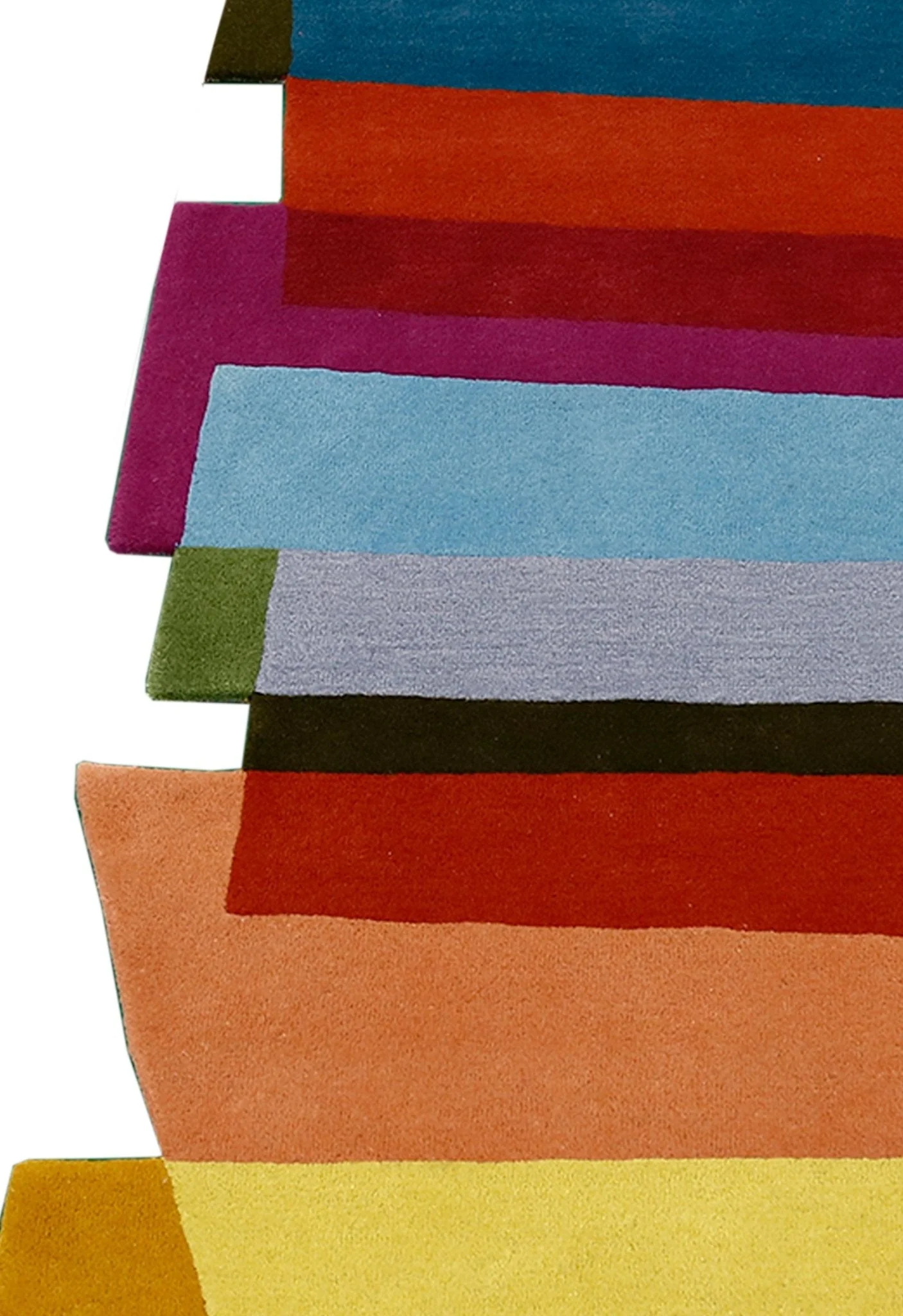 Stax Modern Stripes Pattern Colorful Hand Tufted 5x8 Wool Rug - Image 3