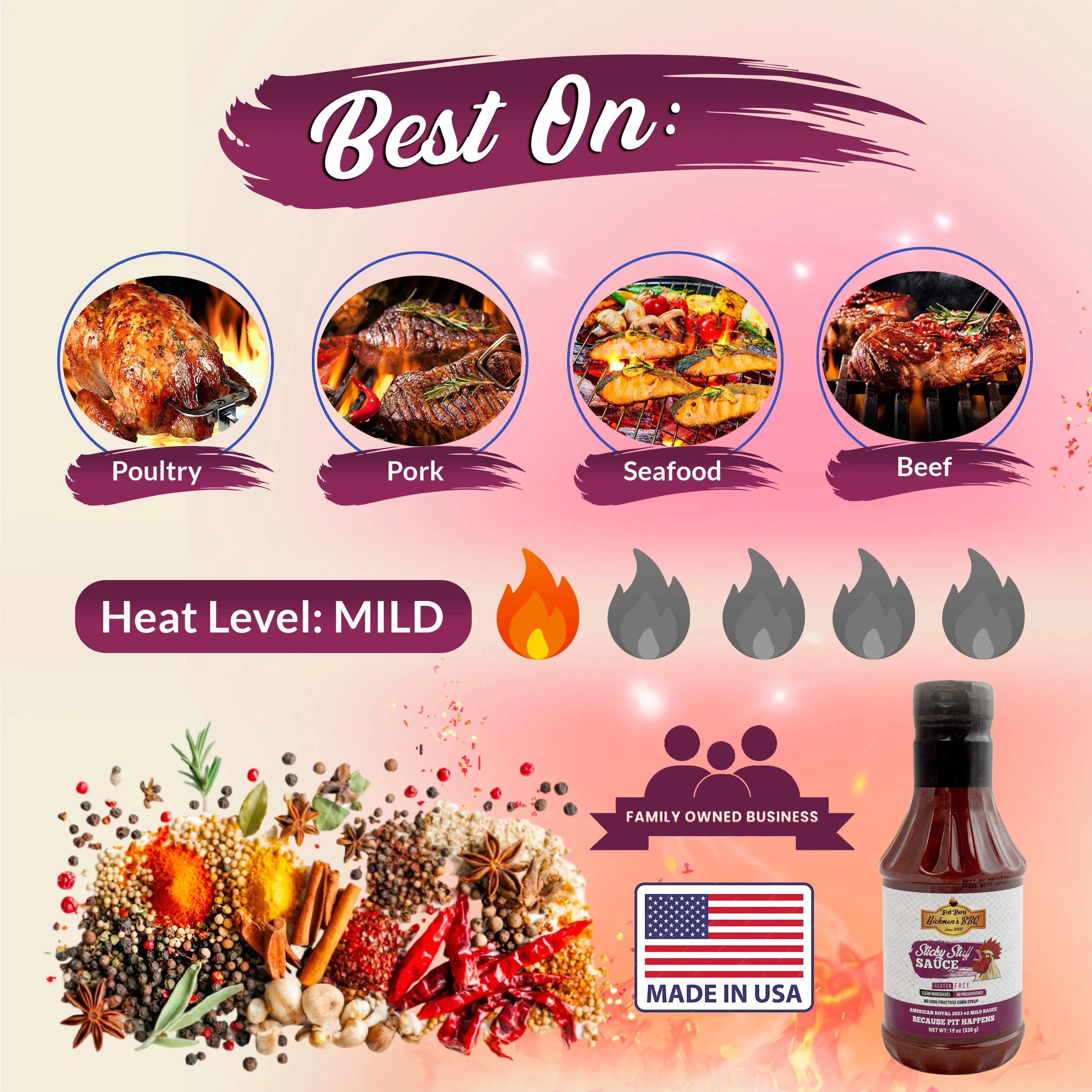 Sticky Stuff Gluten Free Natural BBQ Sauce 19 oz - Image 6