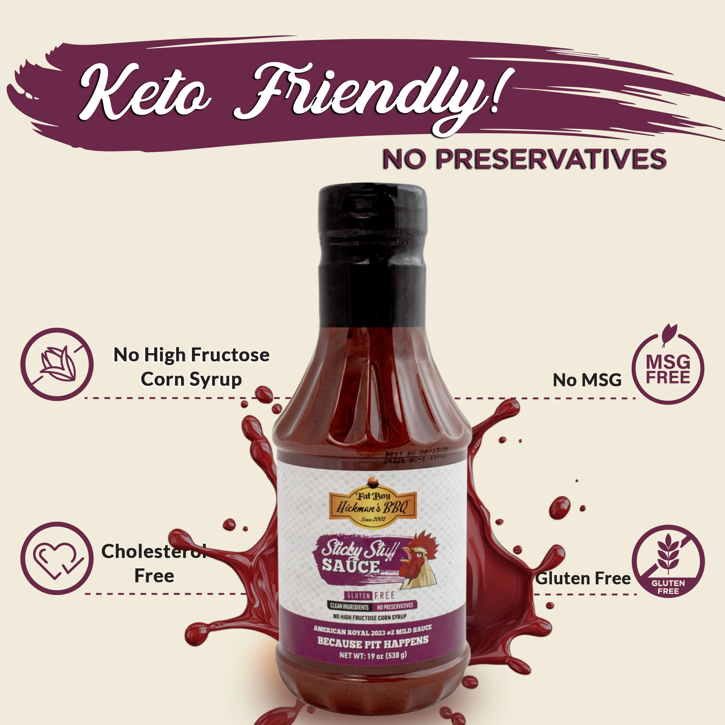 Sticky Stuff Gluten Free Natural BBQ Sauce 19 oz - Image 8