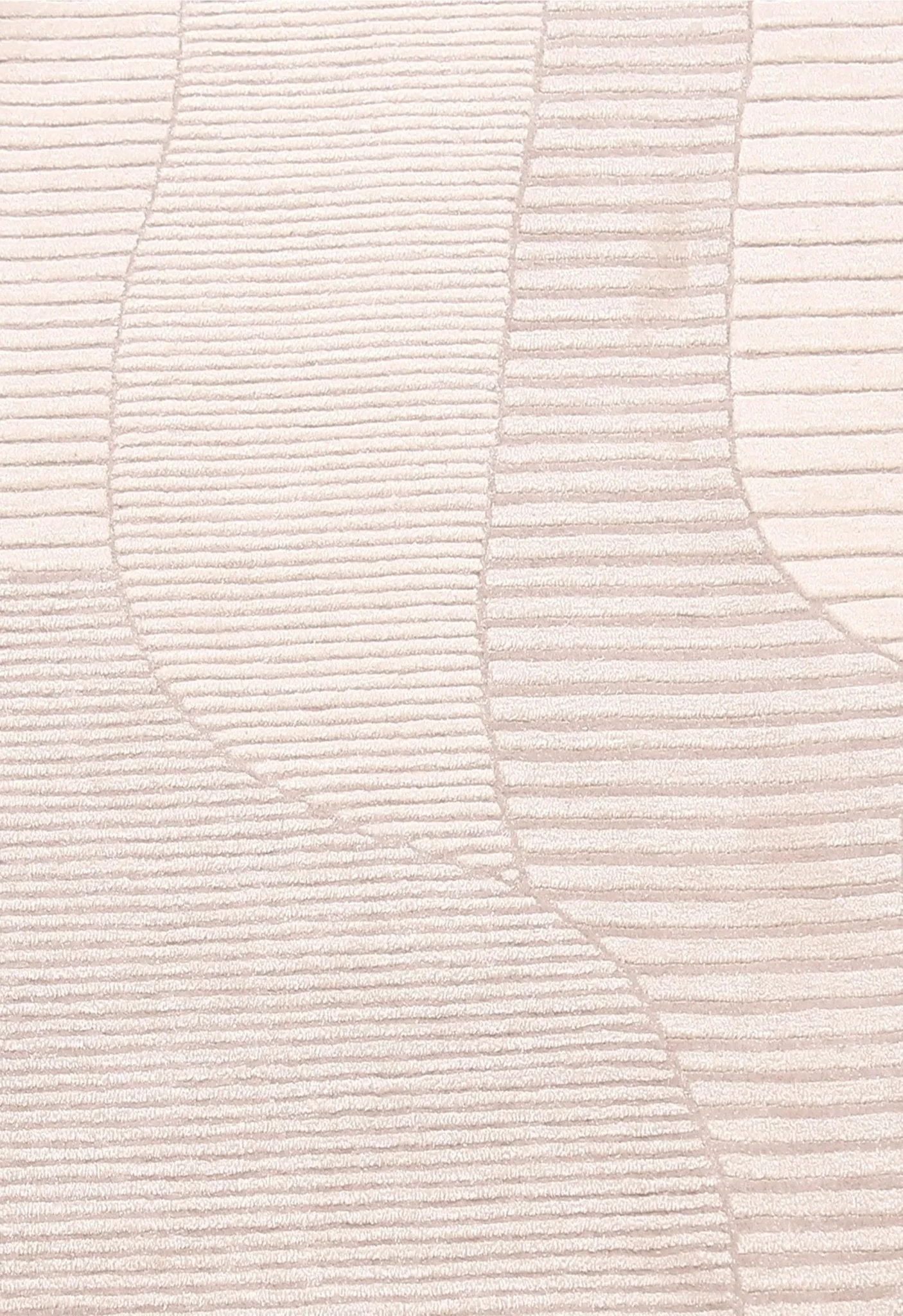 Stone Modern Ripple Pink Hand Tufted 5x7 Wool Rug - Image 4