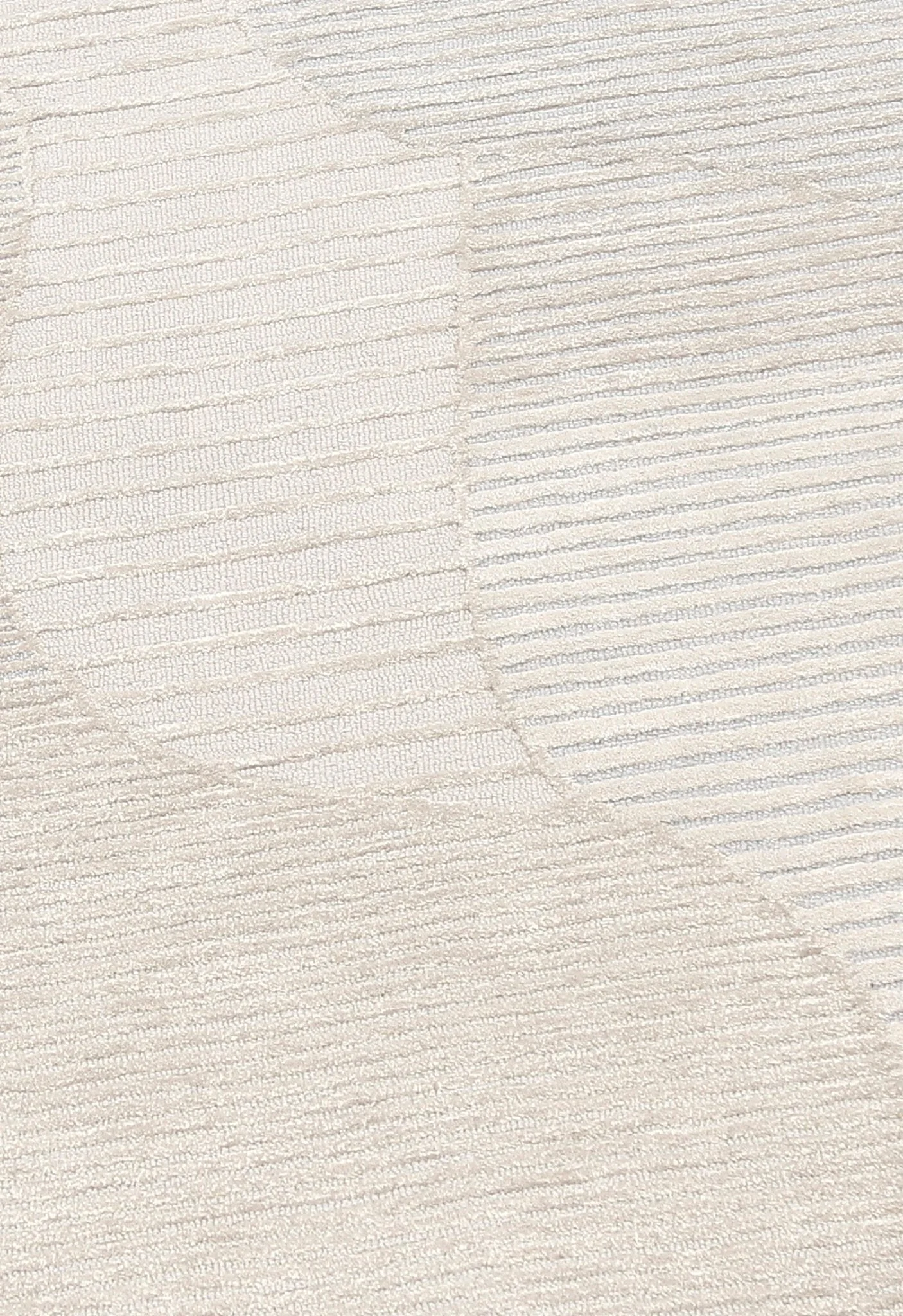 Stone Modern Silver and Beige Ripple Hand Tufted 5x7 Wool Rug - Image 5