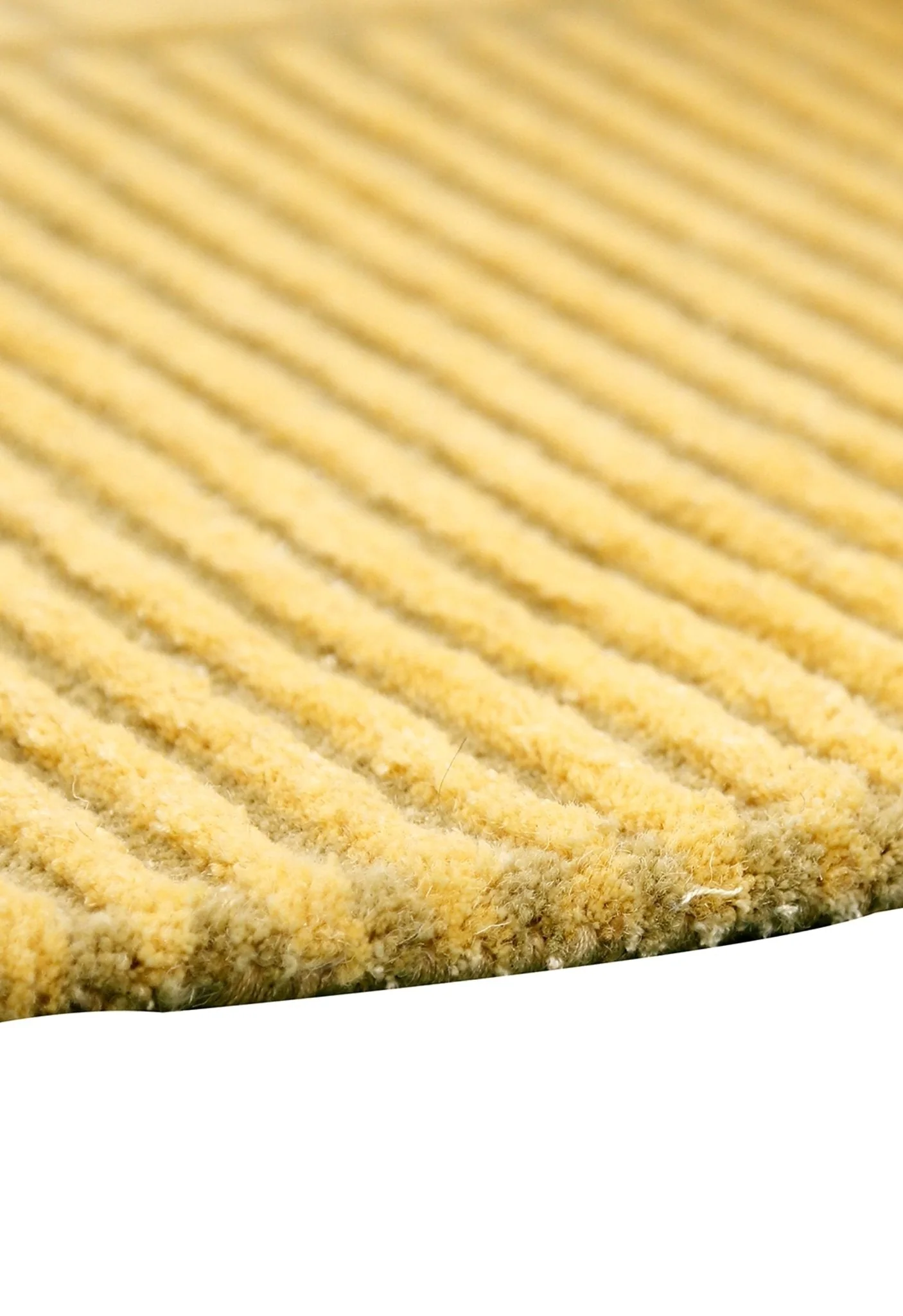 Stone Modern Style Yellow Hand Tufted 5x7 Wool Area Rug - Image 3