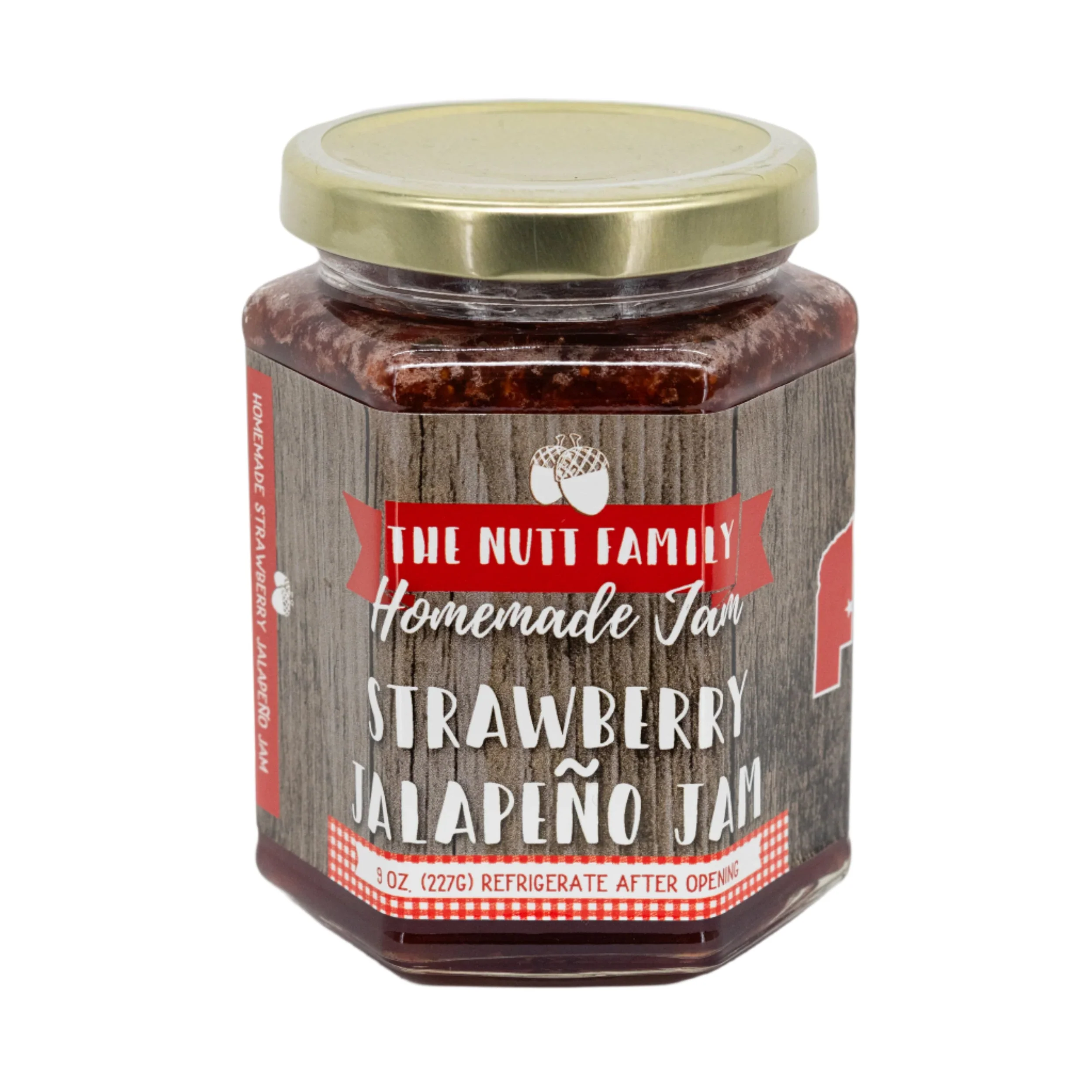 Strawberry Jalapeño Jam | Pack of 2 | 9 oz | Nutt Family Jams & Jellies - Image 2