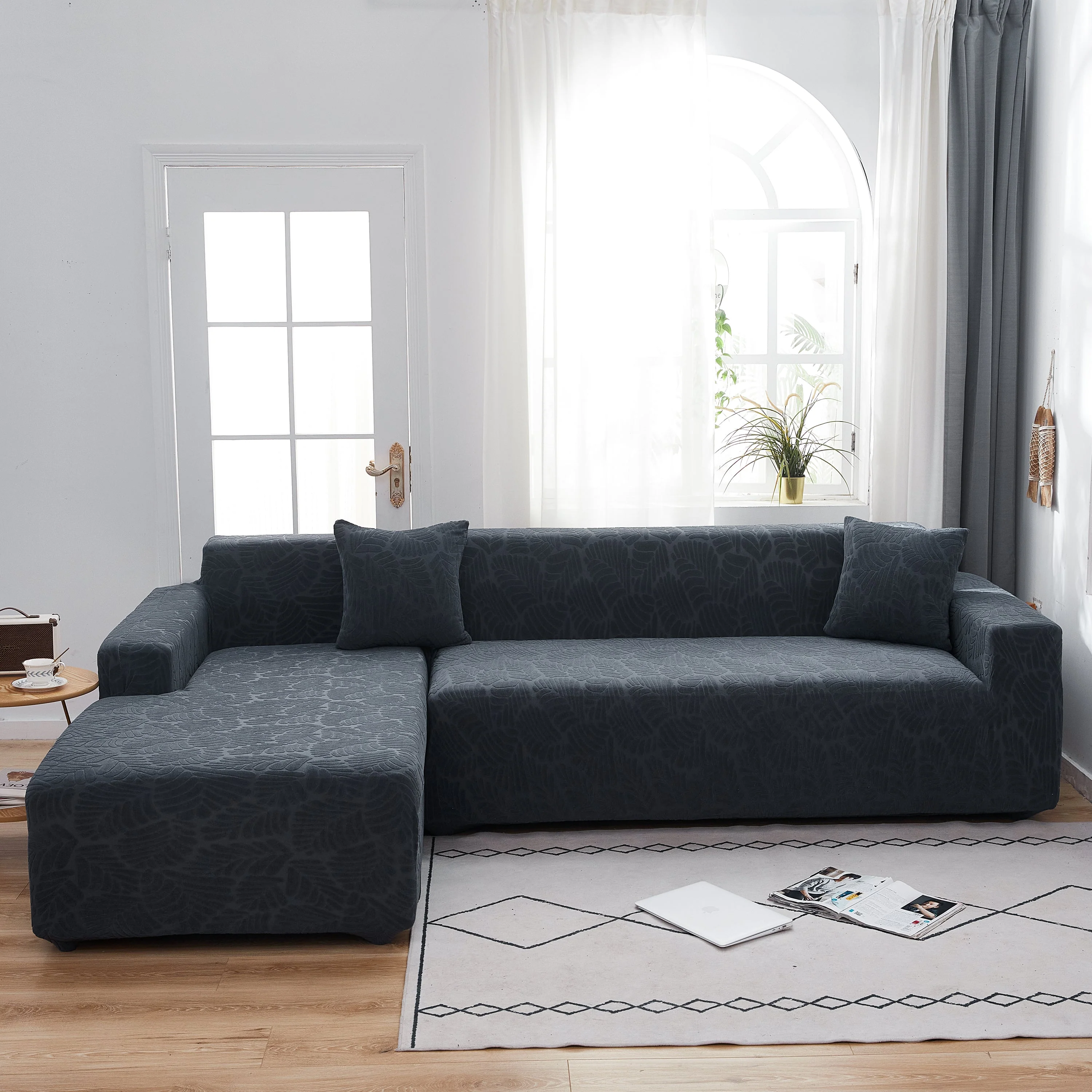 Stretch Couch Covers for 1/2/3/4/5 Seater L Shape Sofa Slipcovers with Elastic Bottom for Kids - Image 24